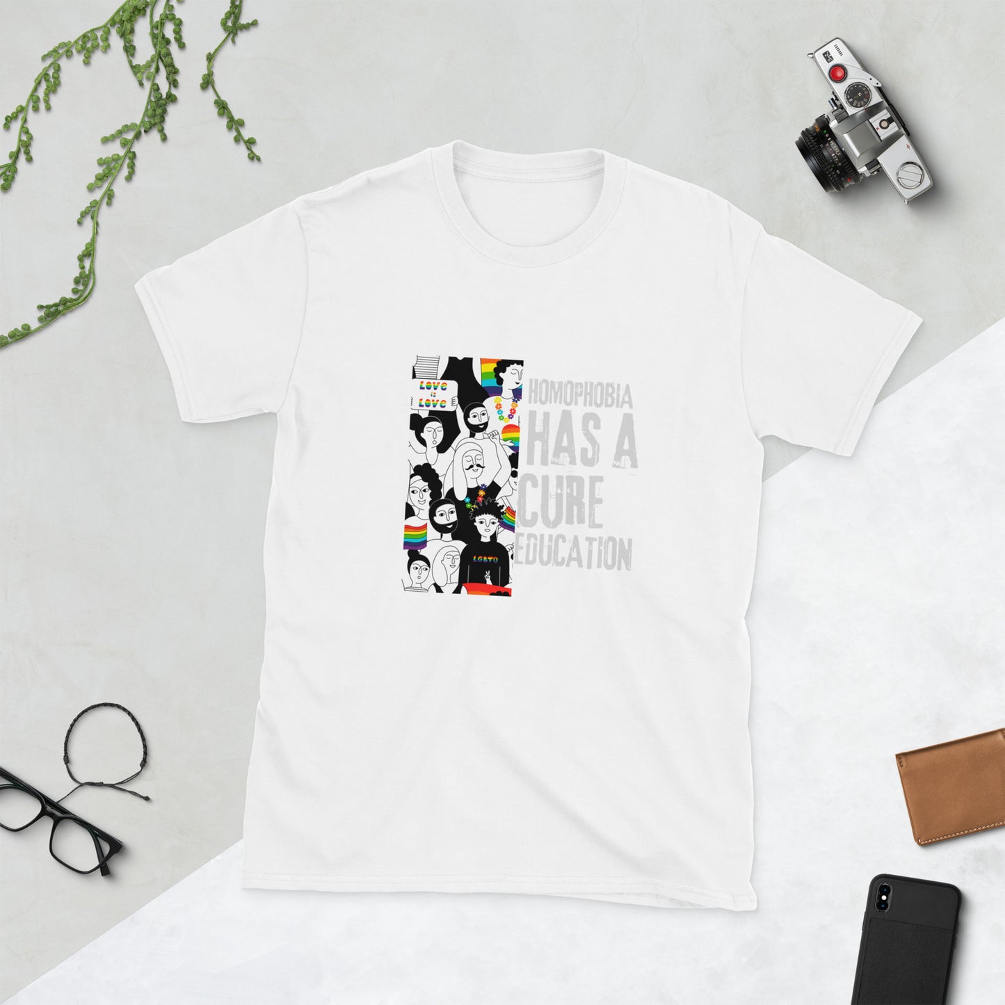 Homophobia has a cure Short-Sleeve Unisex T-Shirt