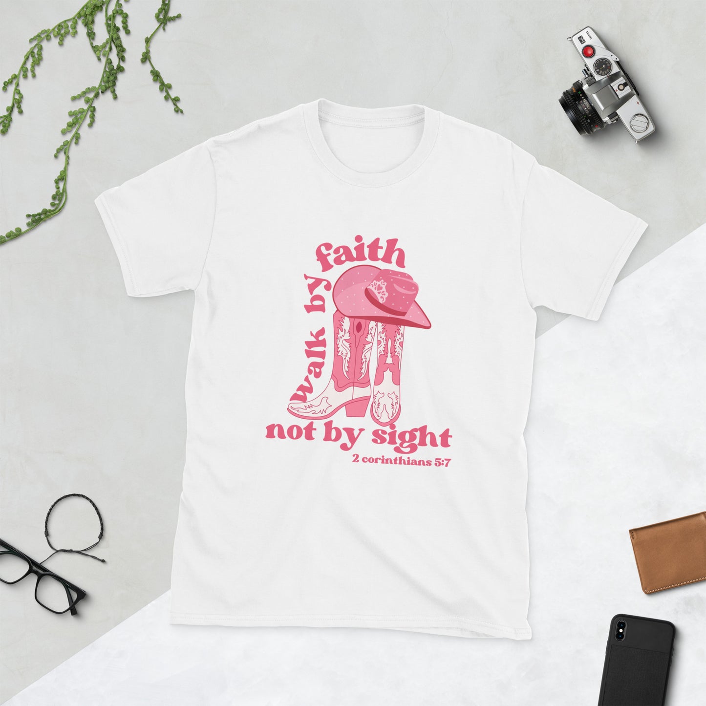 Walk by faith Short-Sleeve Unisex T-Shirt