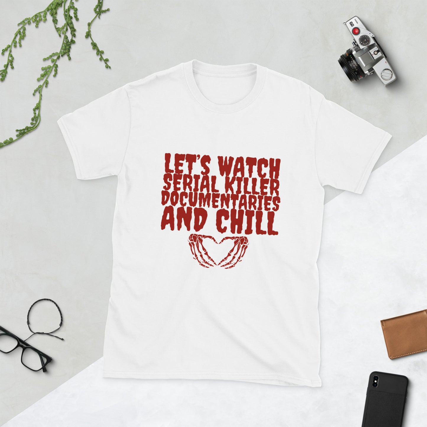 Let’s watch serial killer documentary shirt Short-Sleeve Unisex T-Shirt