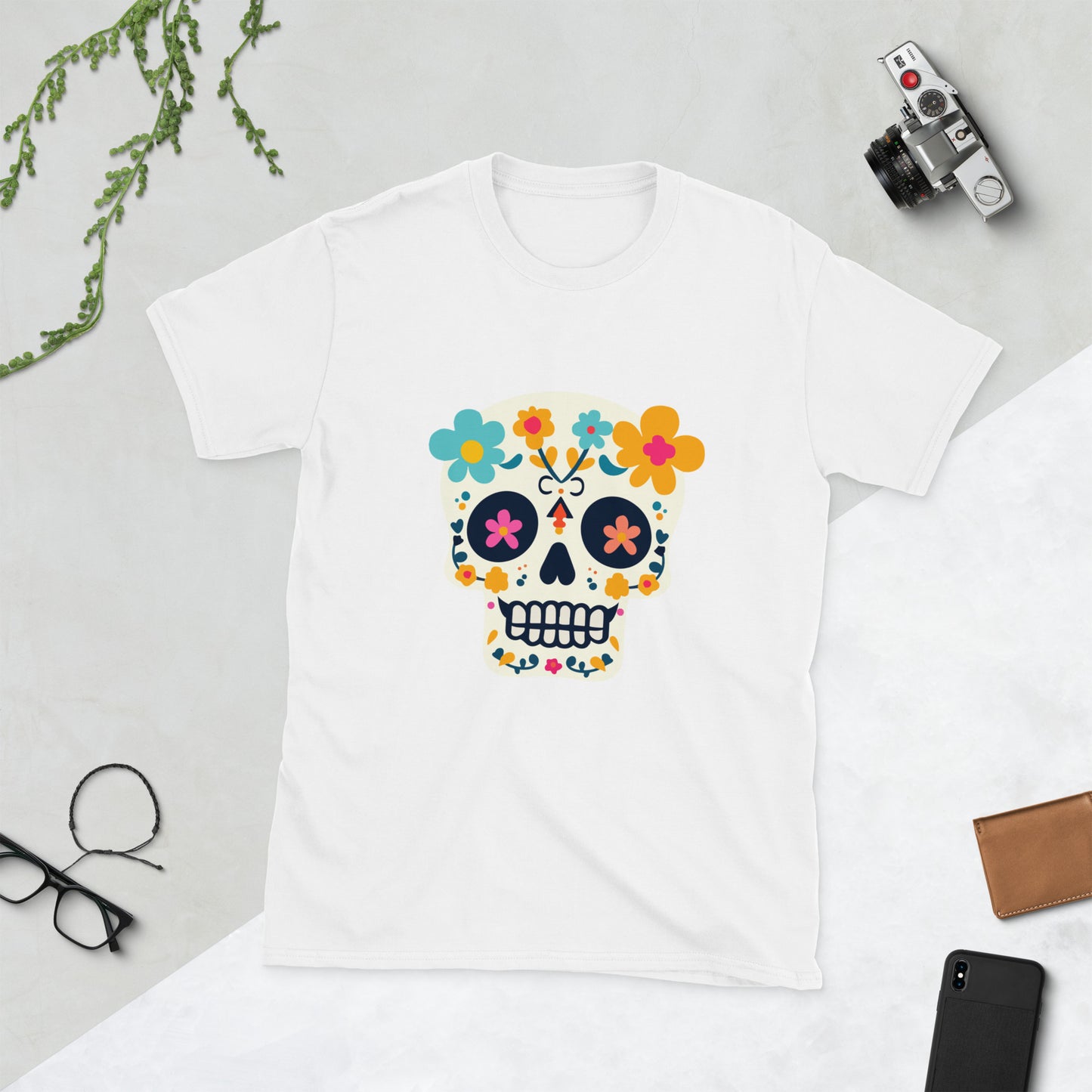 Day of the dead skeleton Short-Sleeve Unisex T-Shirt