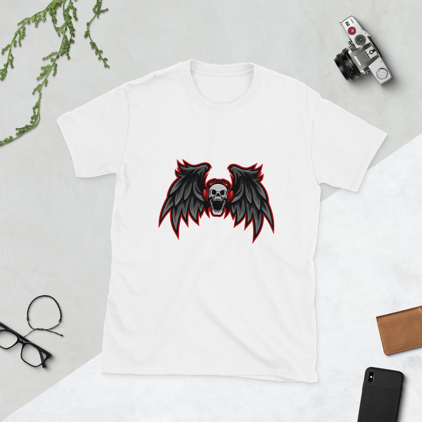 Skull with wings Short-Sleeve Unisex T-Shirt