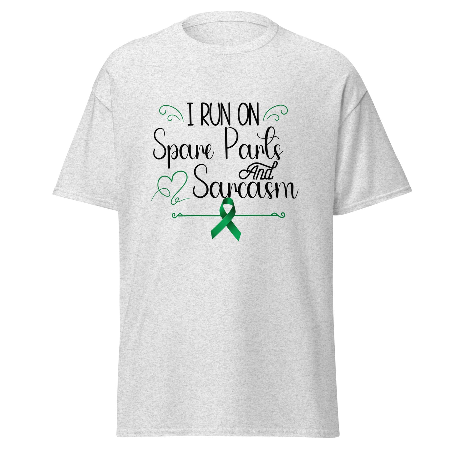 Run on spare parts and sarcasm Unisex classic tee