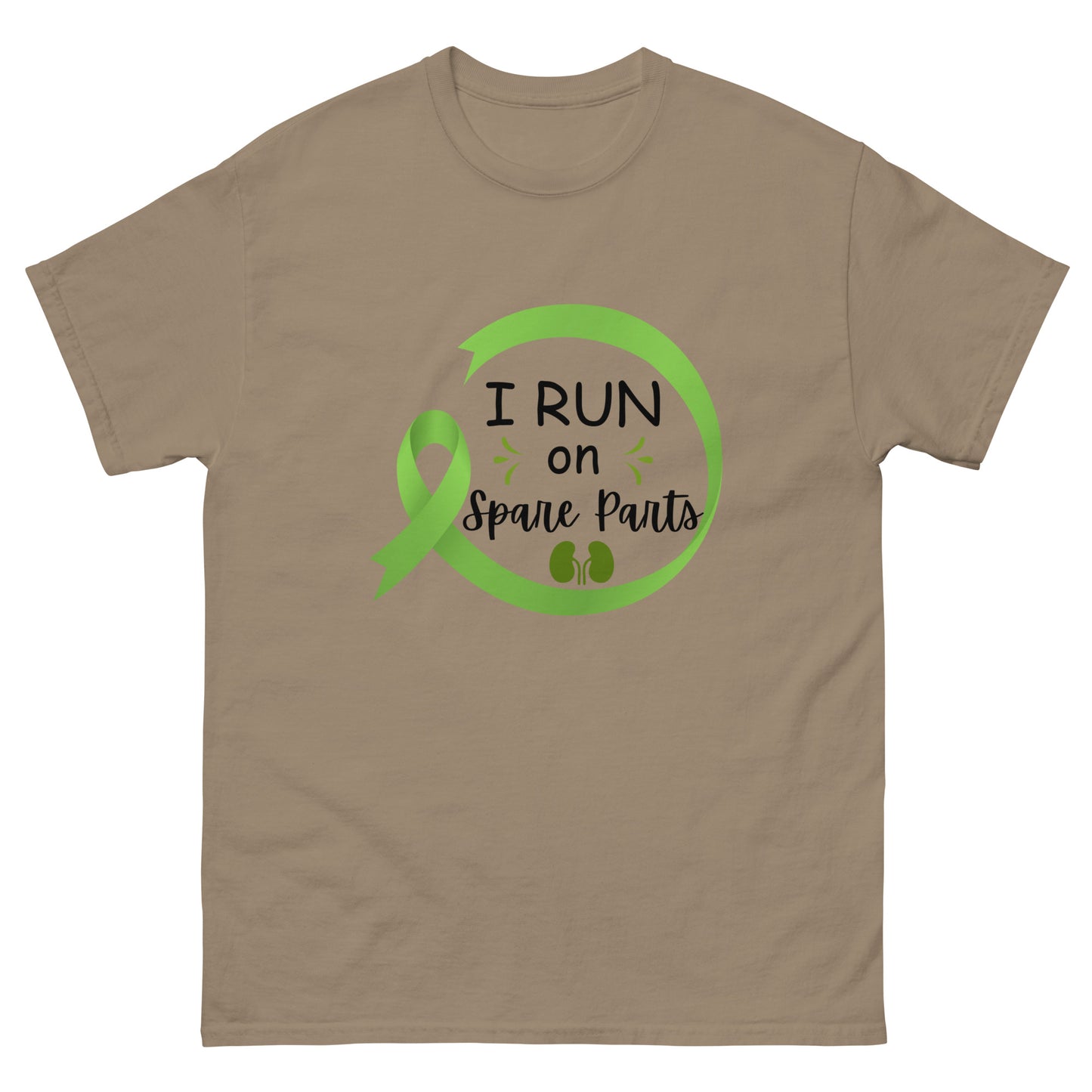 I run on spare parts Unisex classic tee