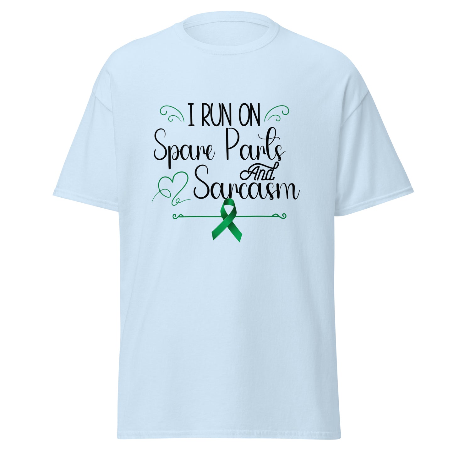 Run on spare parts and sarcasm Unisex classic tee