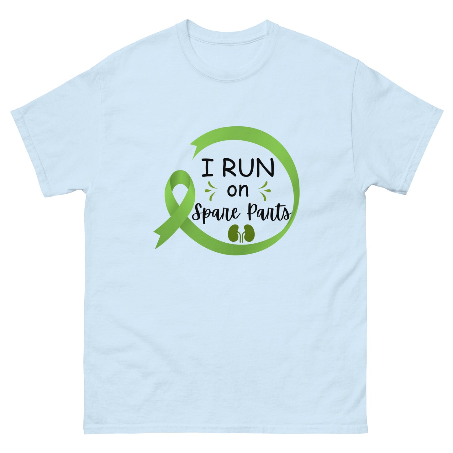 I run on spare parts Unisex classic tee