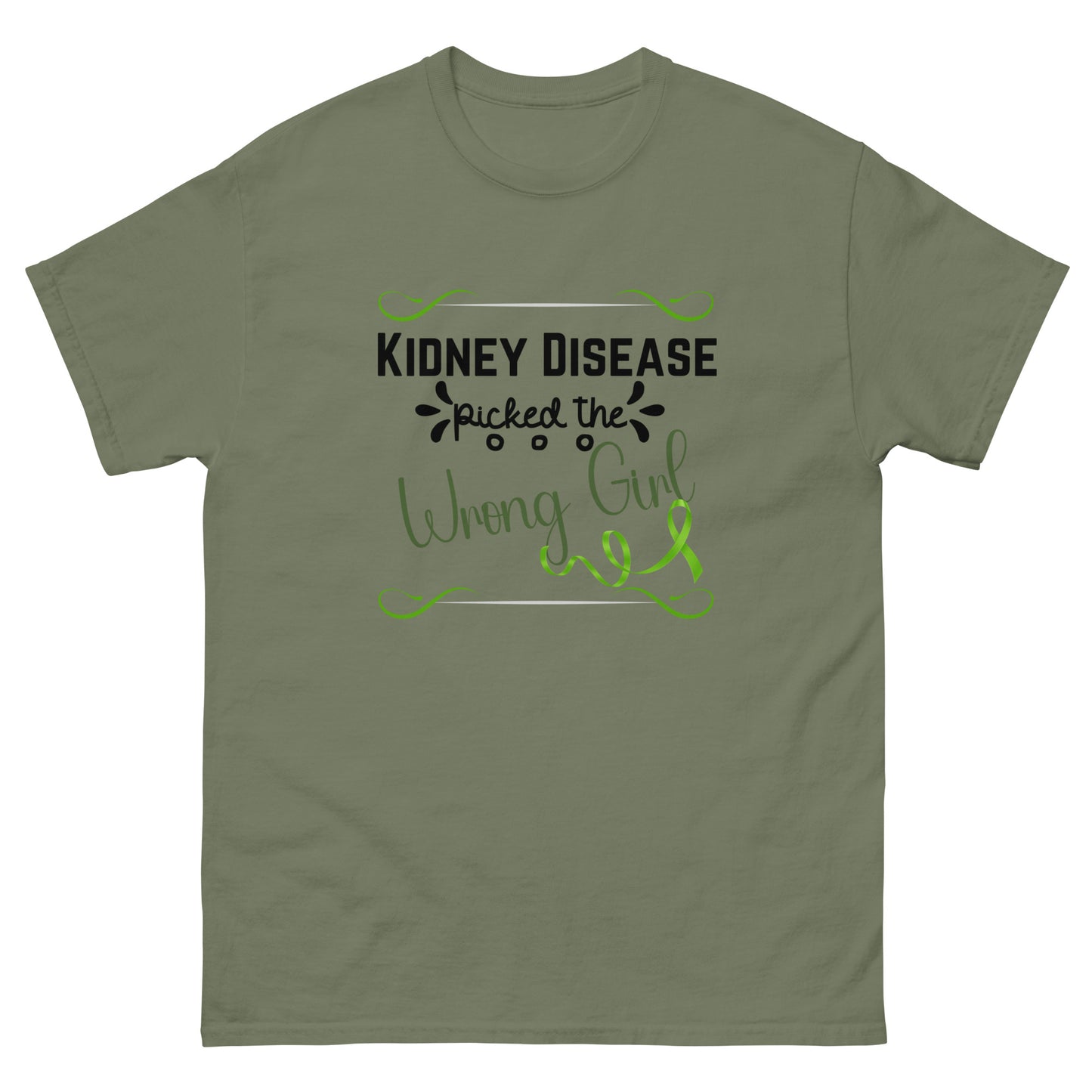 Kidney Disease Picked Wrong Girl Unisex classic tee