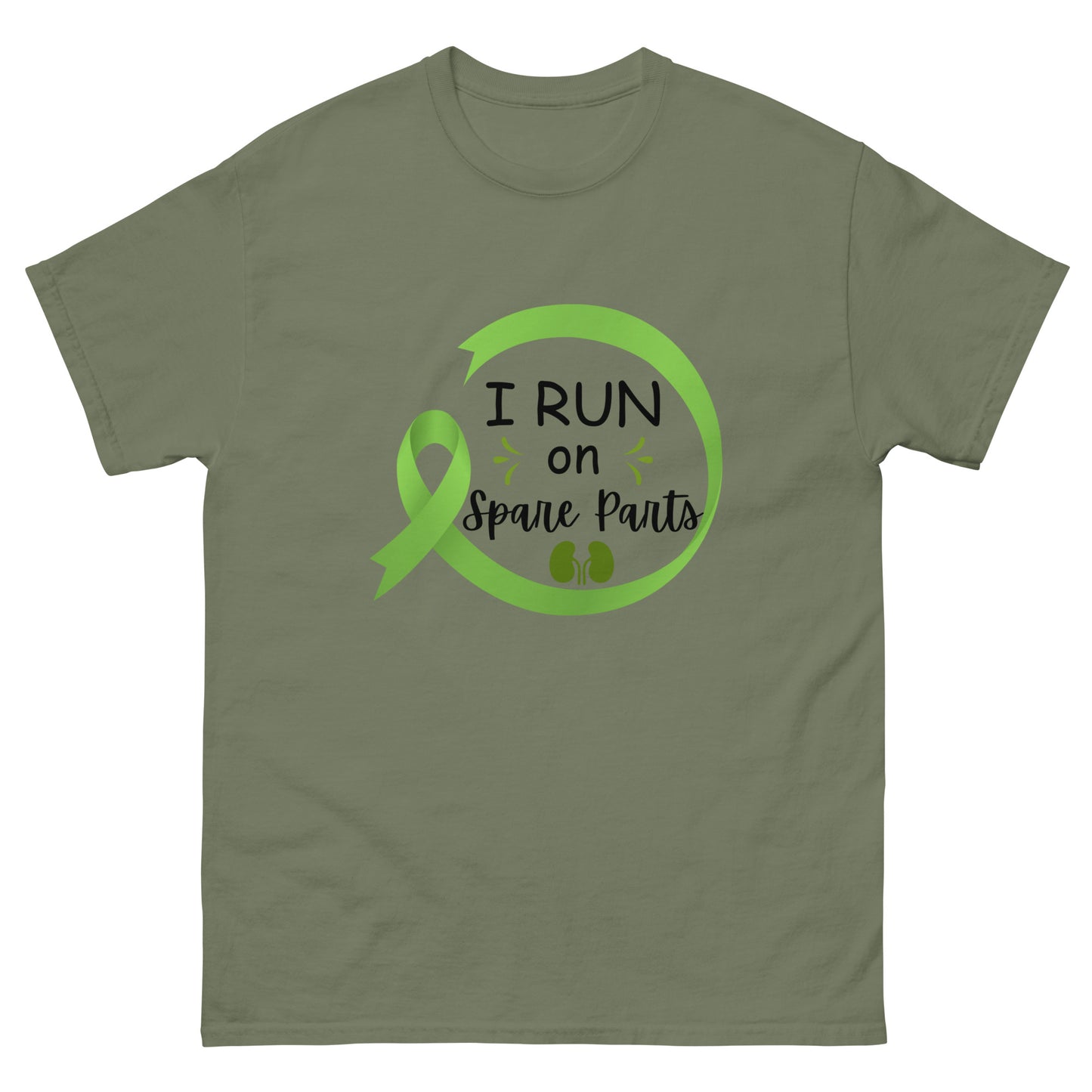 I run on spare parts Unisex classic tee