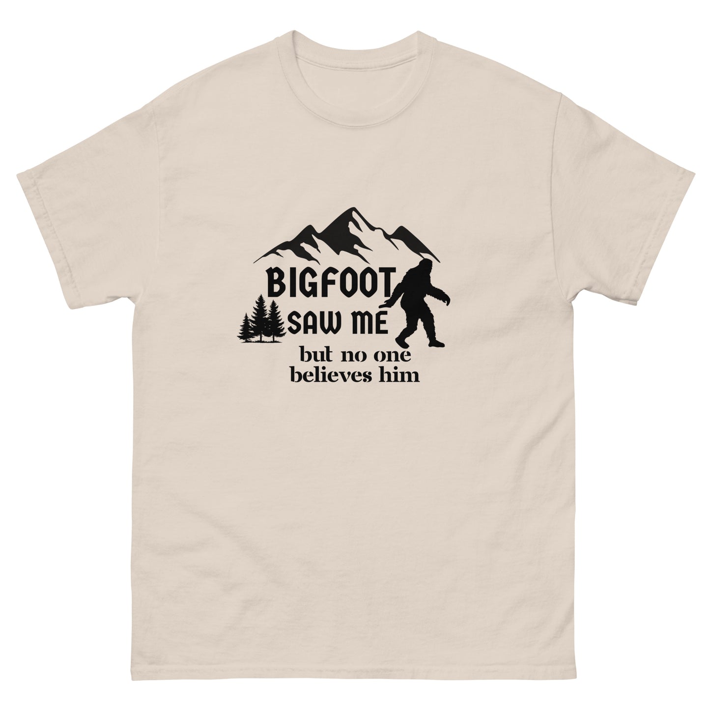 Bigfoot Saw me Unisex classic tee