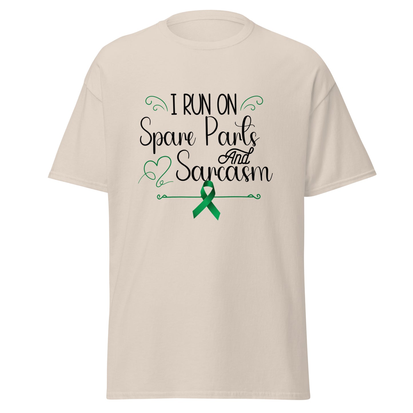 Run on spare parts and sarcasm Unisex classic tee