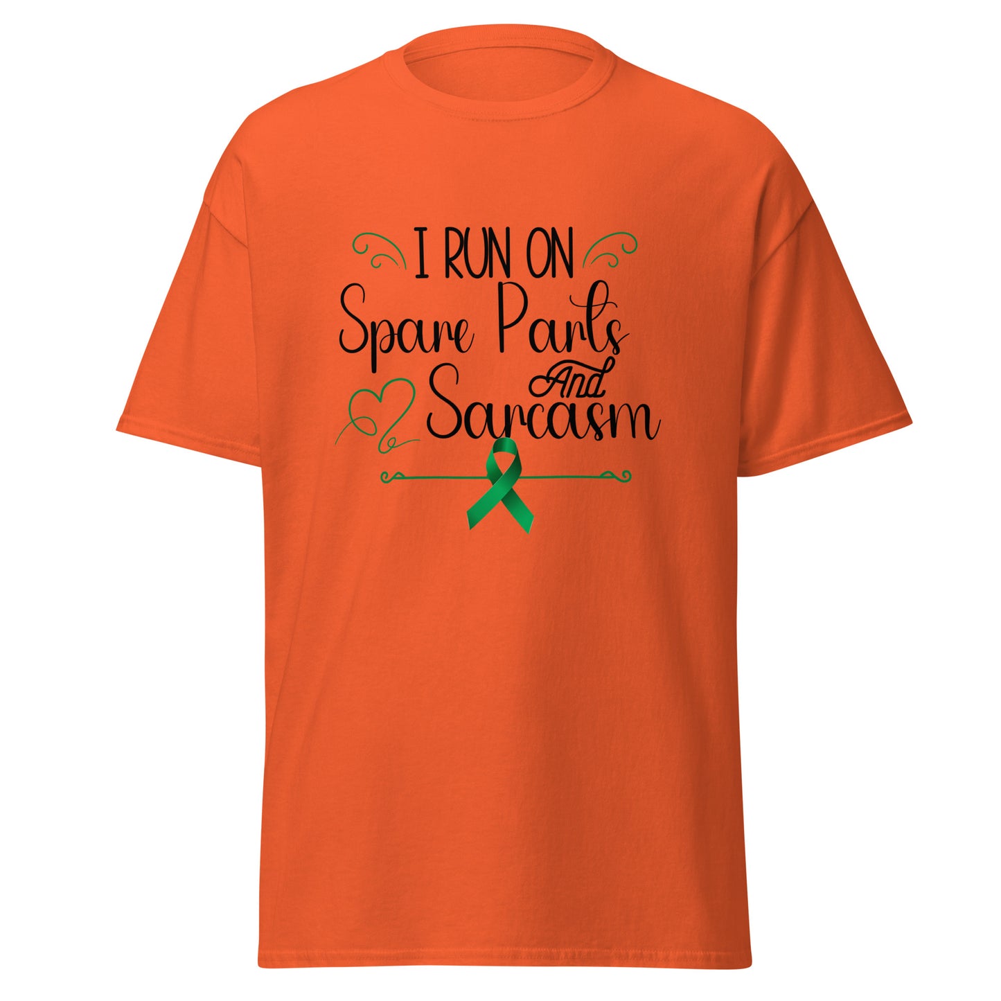 Run on spare parts and sarcasm Unisex classic tee