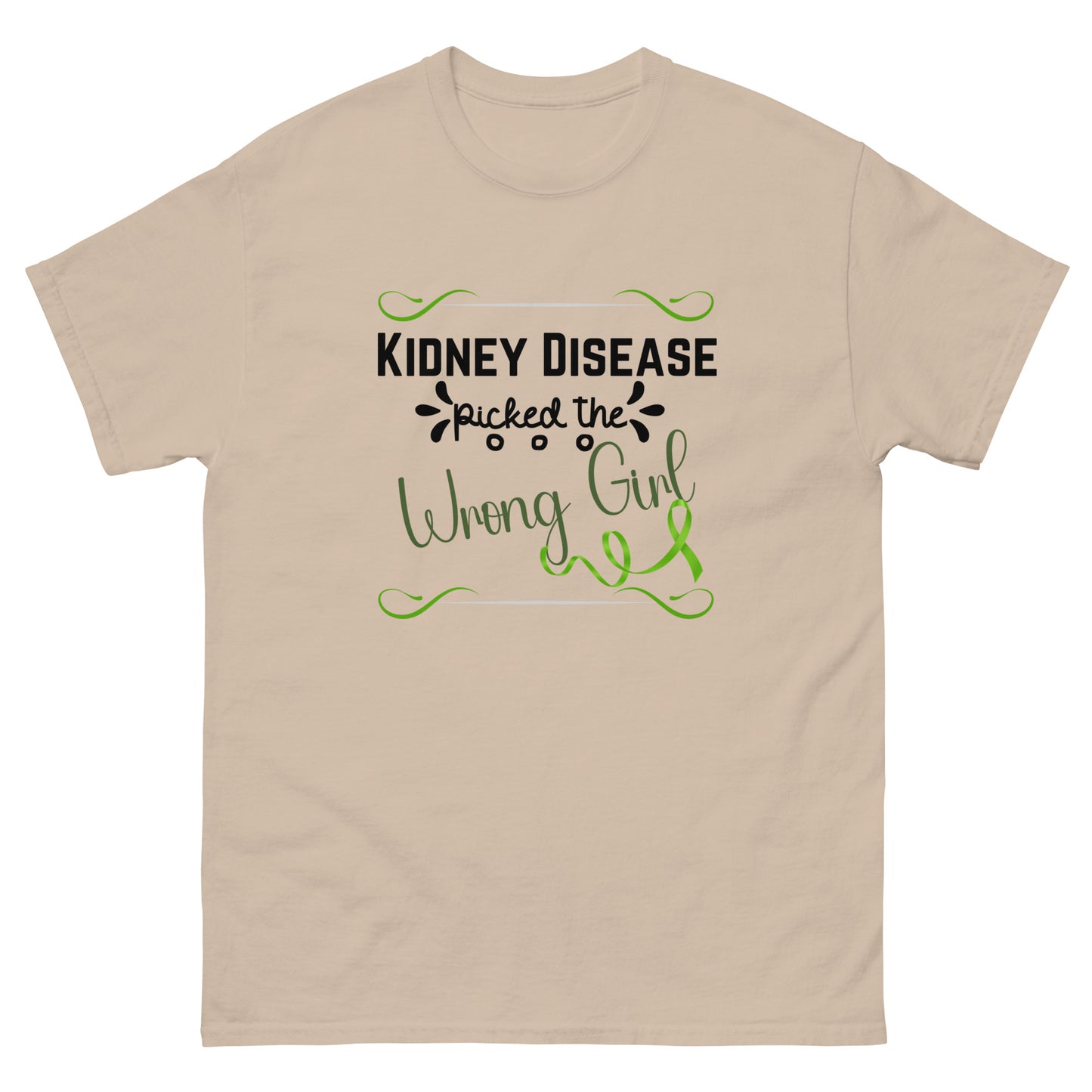 Kidney Disease Picked Wrong Girl Unisex classic tee