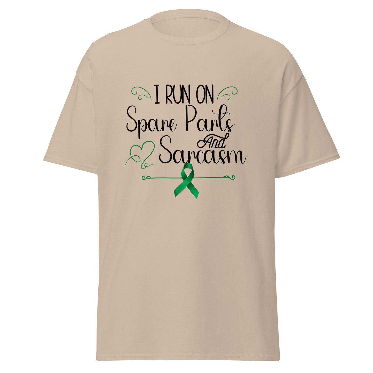 Run on spare parts and sarcasm Unisex classic tee