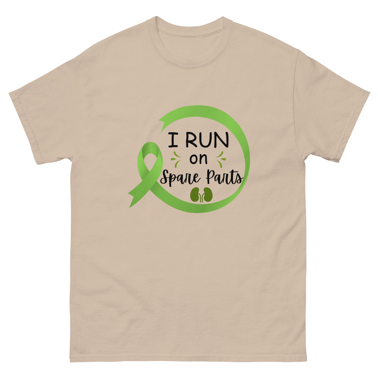 I run on spare parts Unisex classic tee