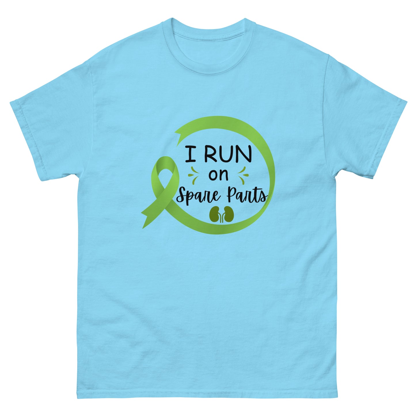 I run on spare parts Unisex classic tee