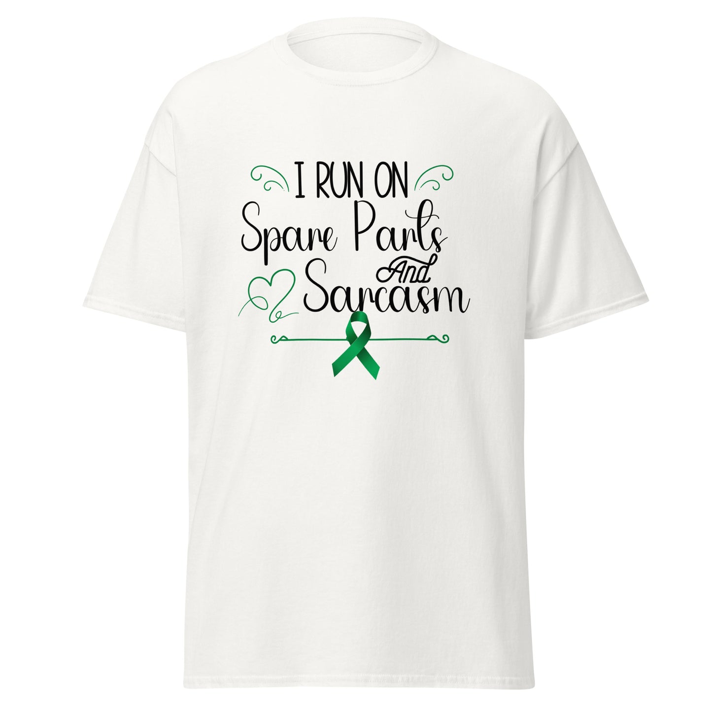 Run on spare parts and sarcasm Unisex classic tee