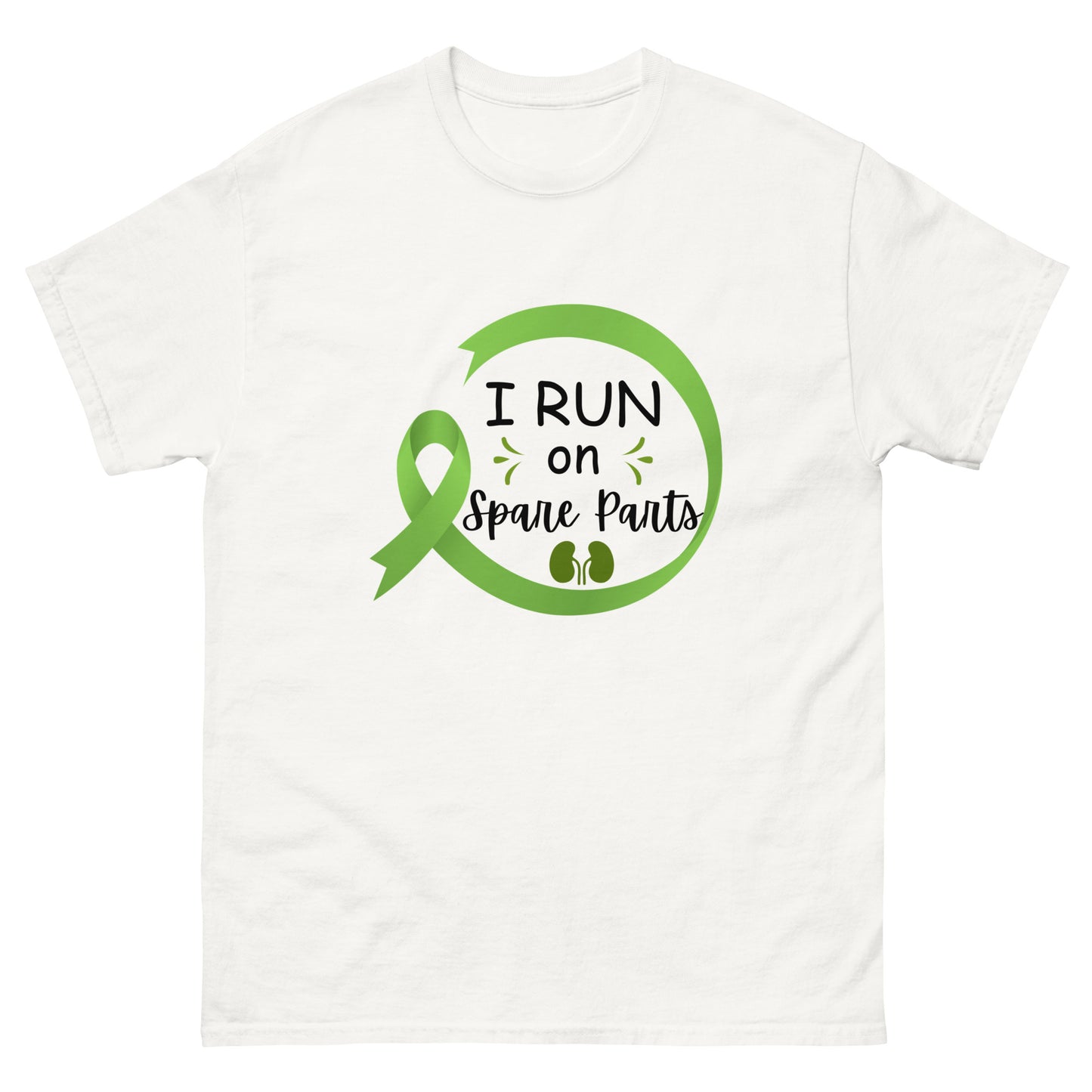 I run on spare parts Unisex classic tee