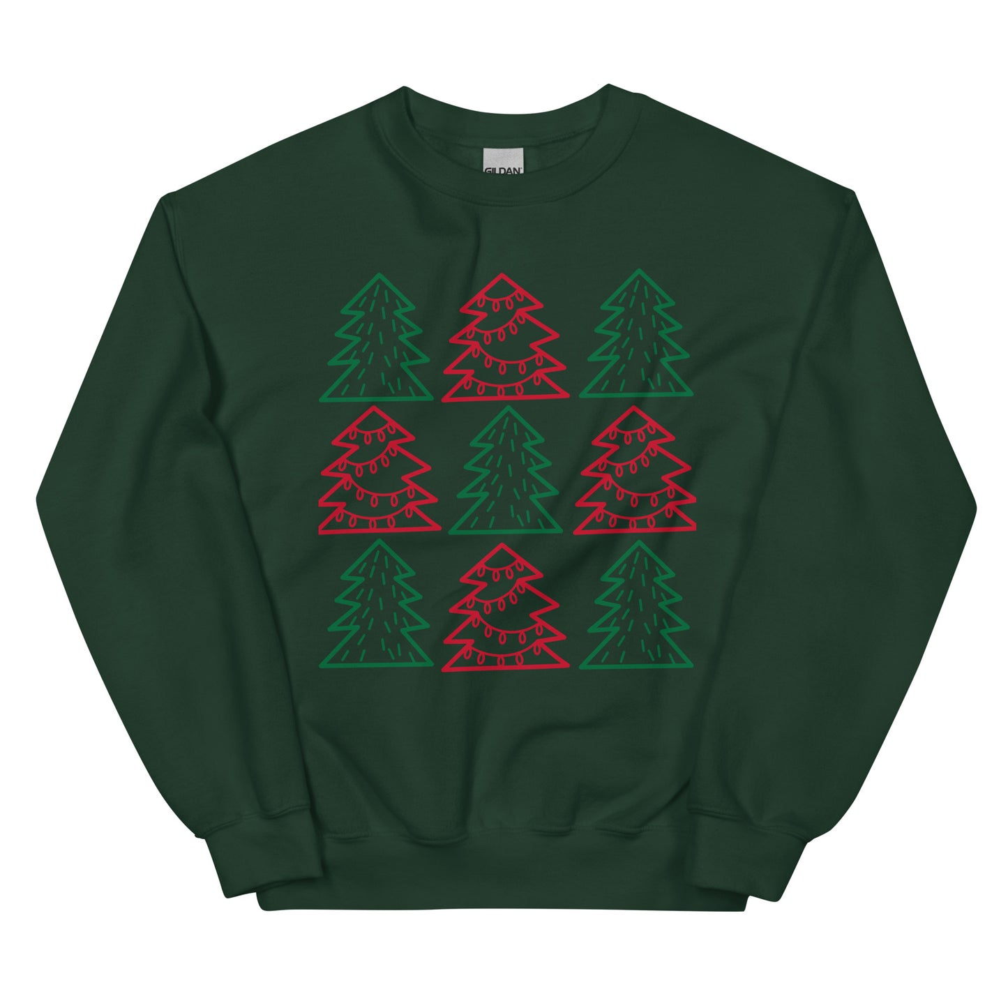 Christmas trees Unisex Sweatshirt