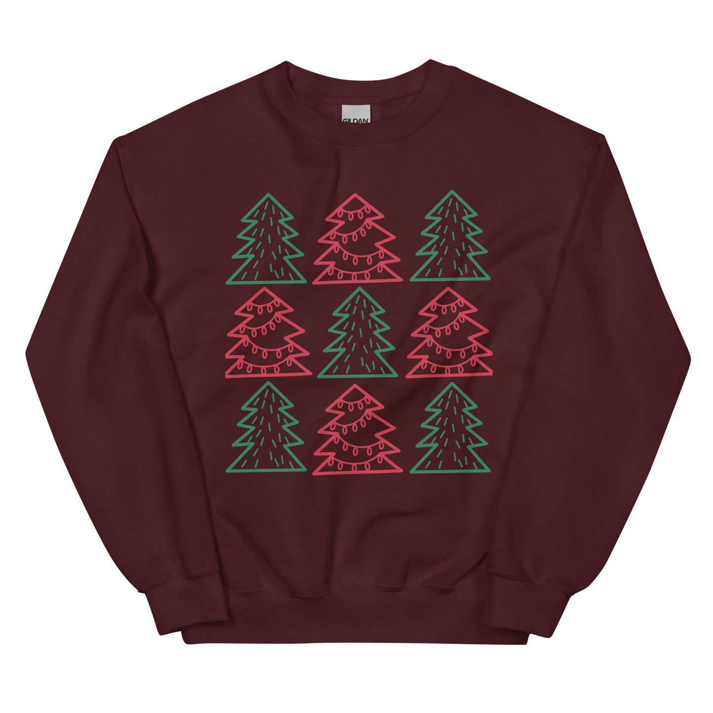 Christmas trees Unisex Sweatshirt