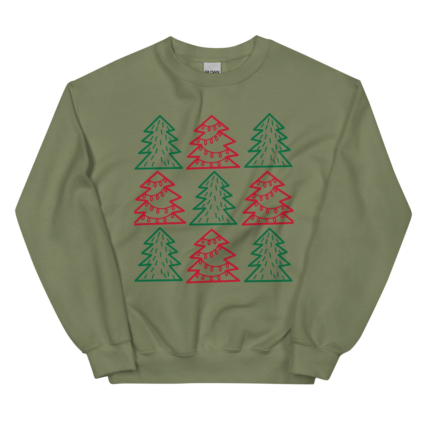 Christmas trees Unisex Sweatshirt