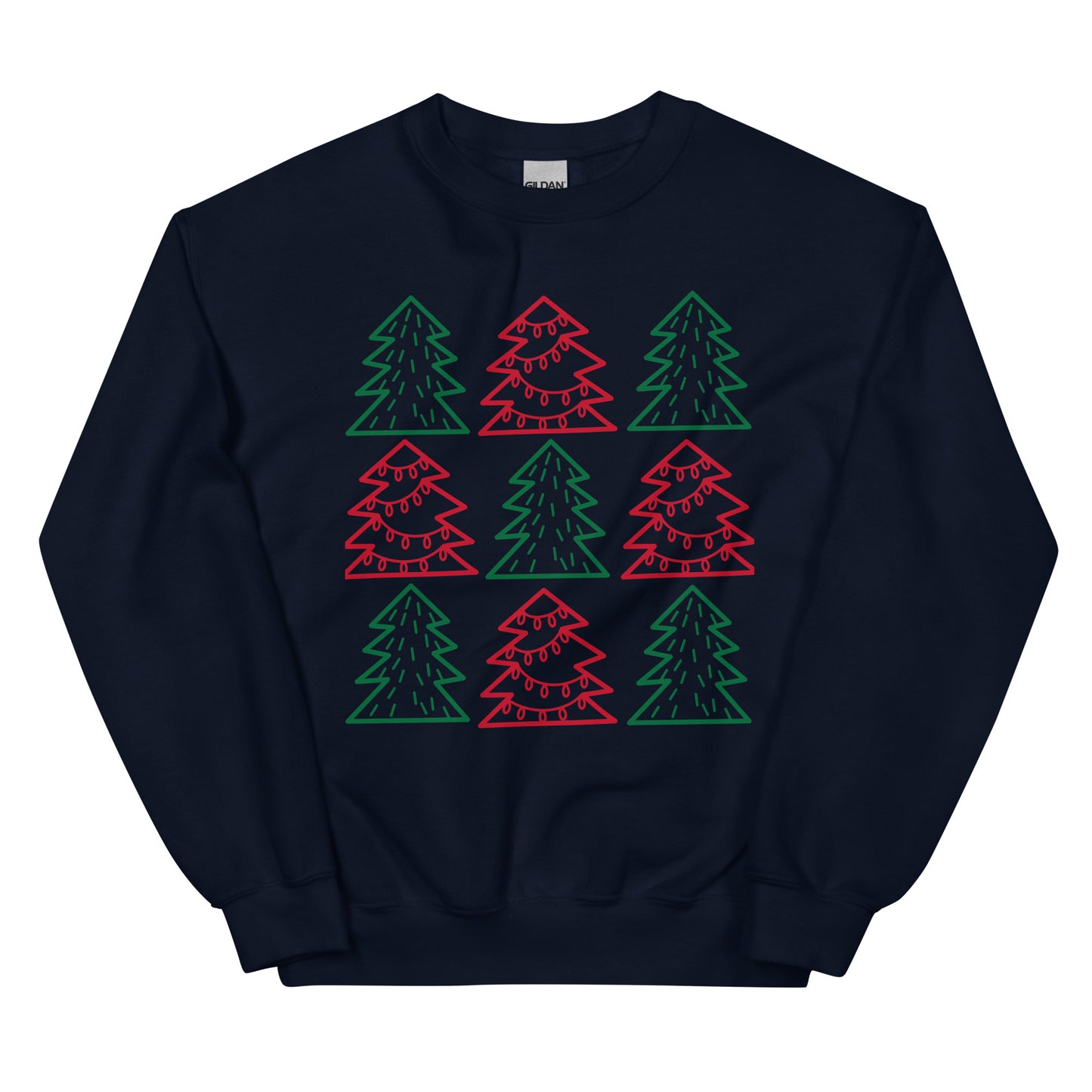 Christmas trees Unisex Sweatshirt