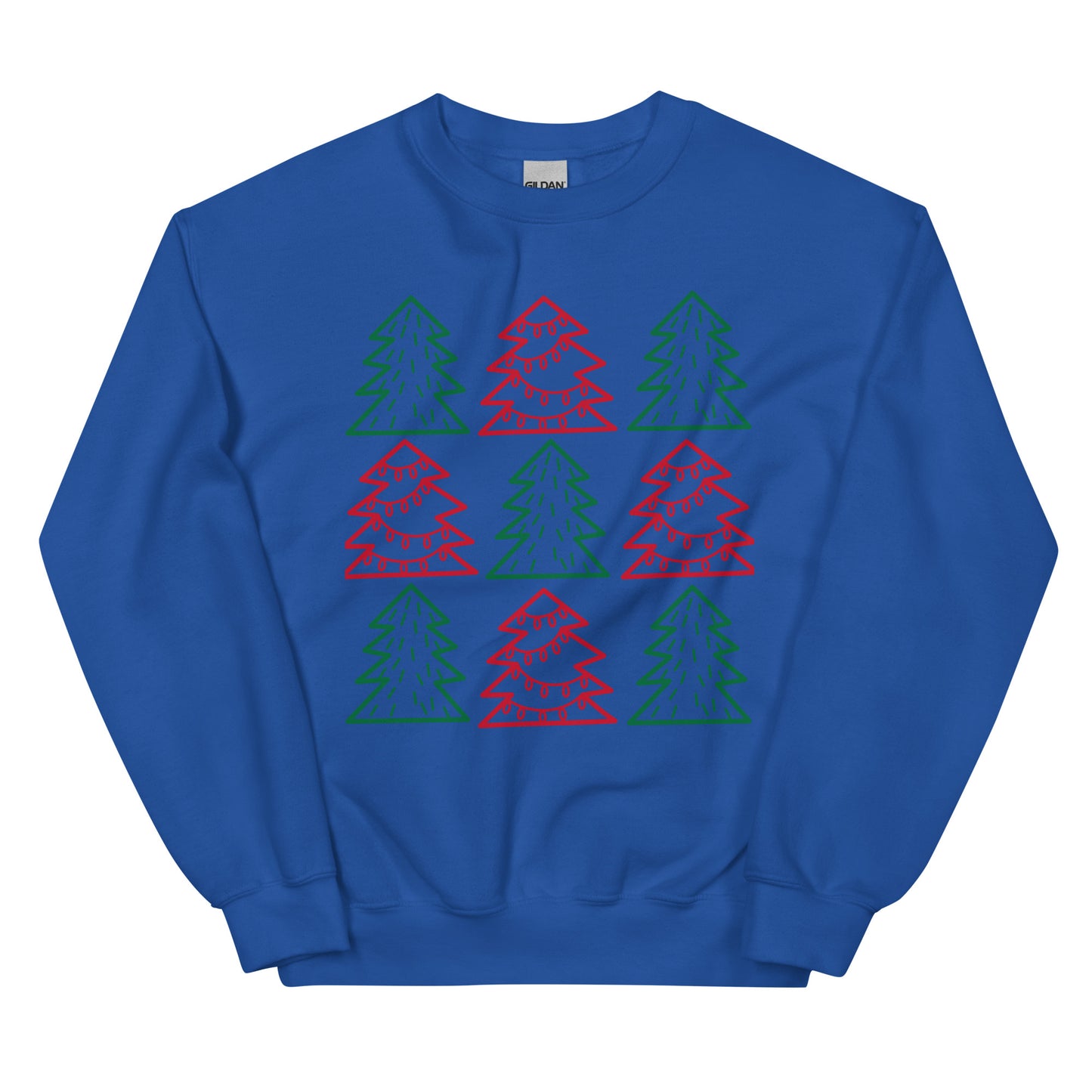 Christmas trees Unisex Sweatshirt