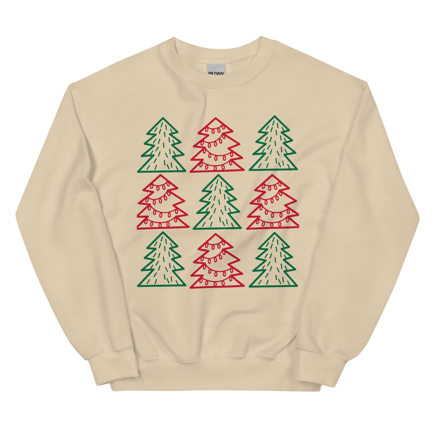 Christmas trees Unisex Sweatshirt