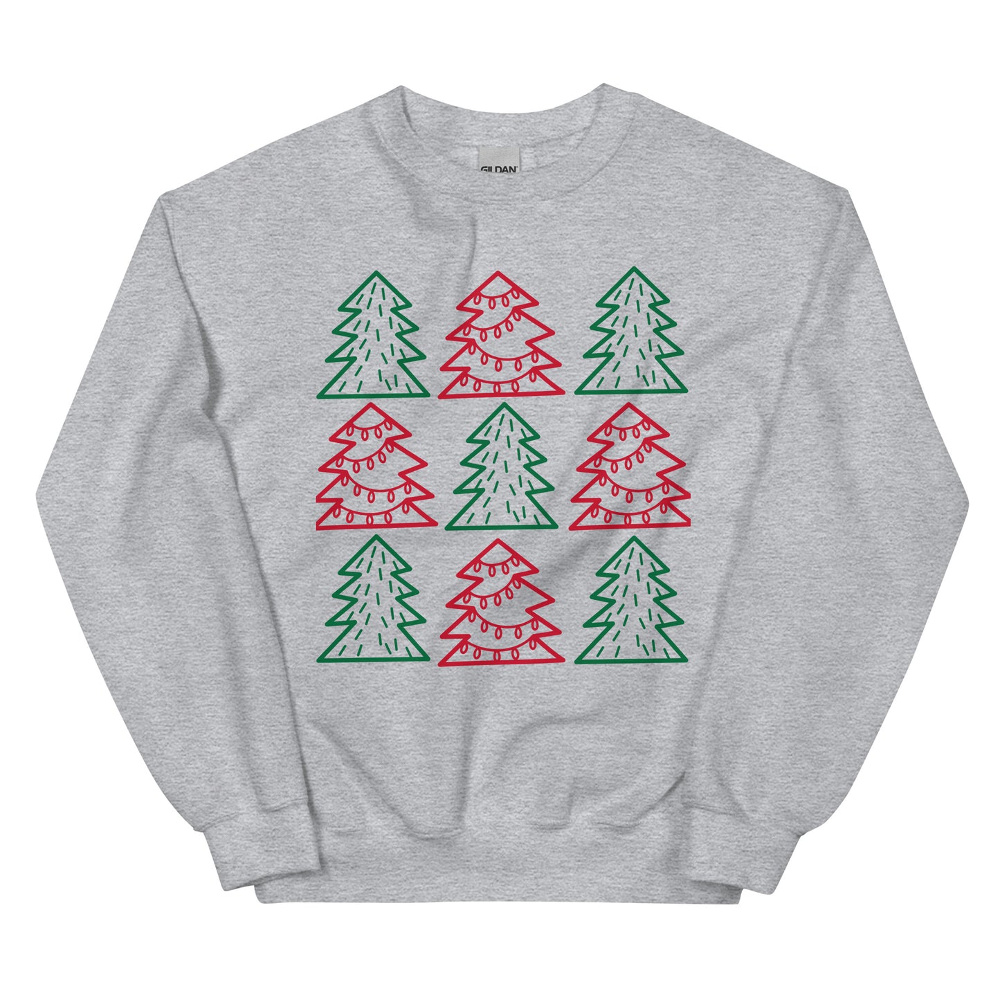 Christmas trees Unisex Sweatshirt