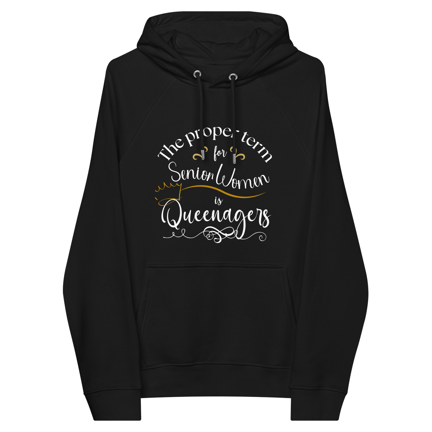 Women Queenagers Unisex eco raglan hoodie