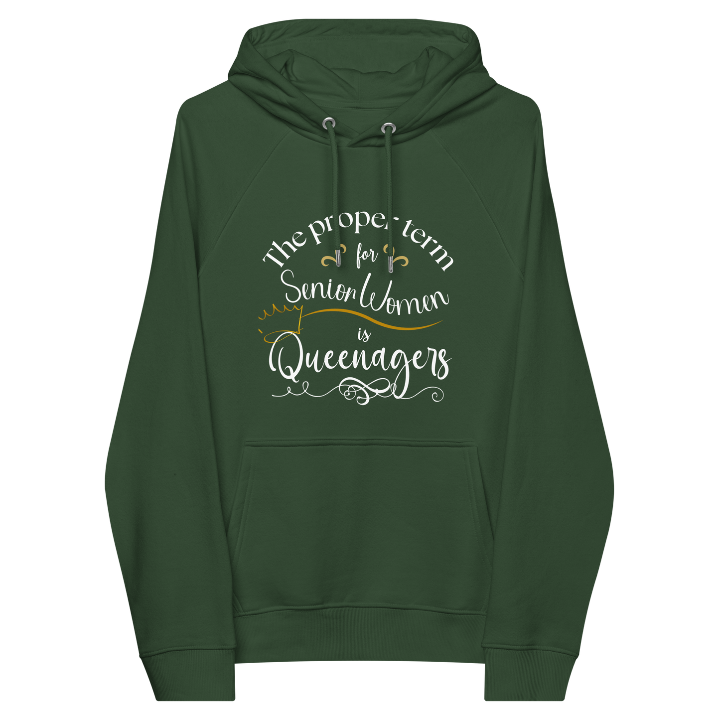 Women Queenagers Unisex eco raglan hoodie