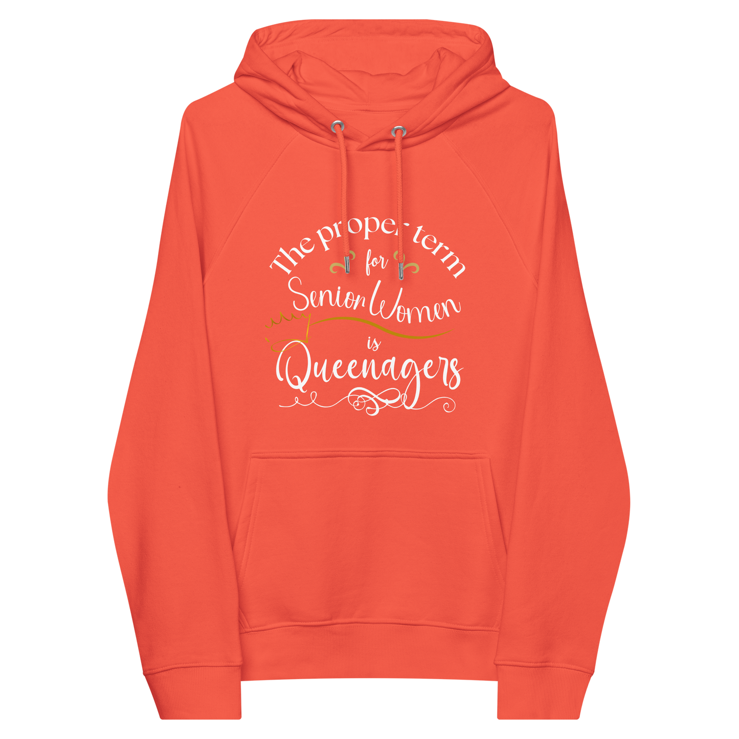 Women Queenagers Unisex eco raglan hoodie