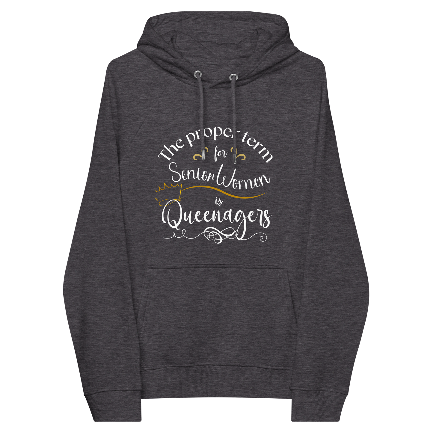 Women Queenagers Unisex eco raglan hoodie