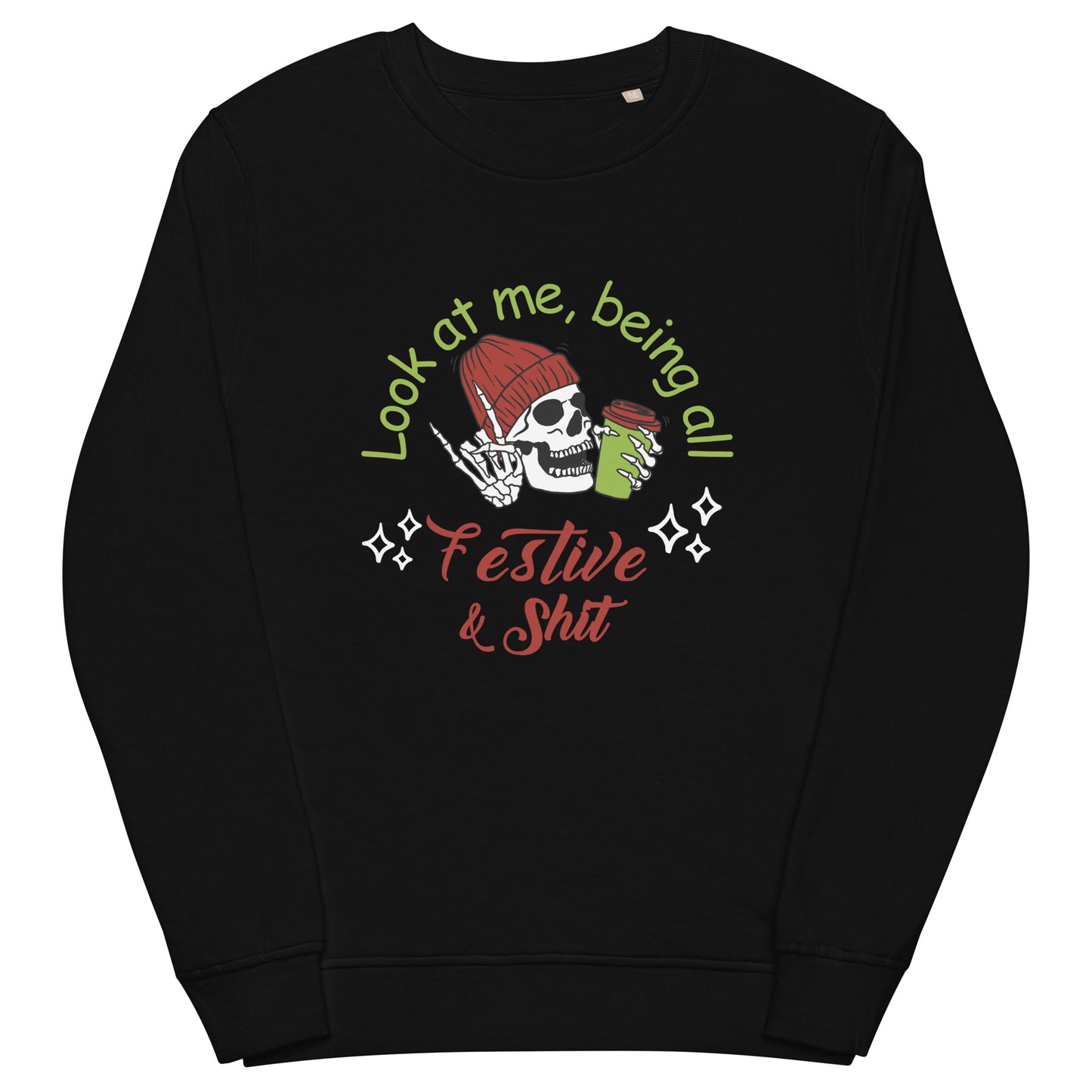 Festive Unisex organic sweatshirt