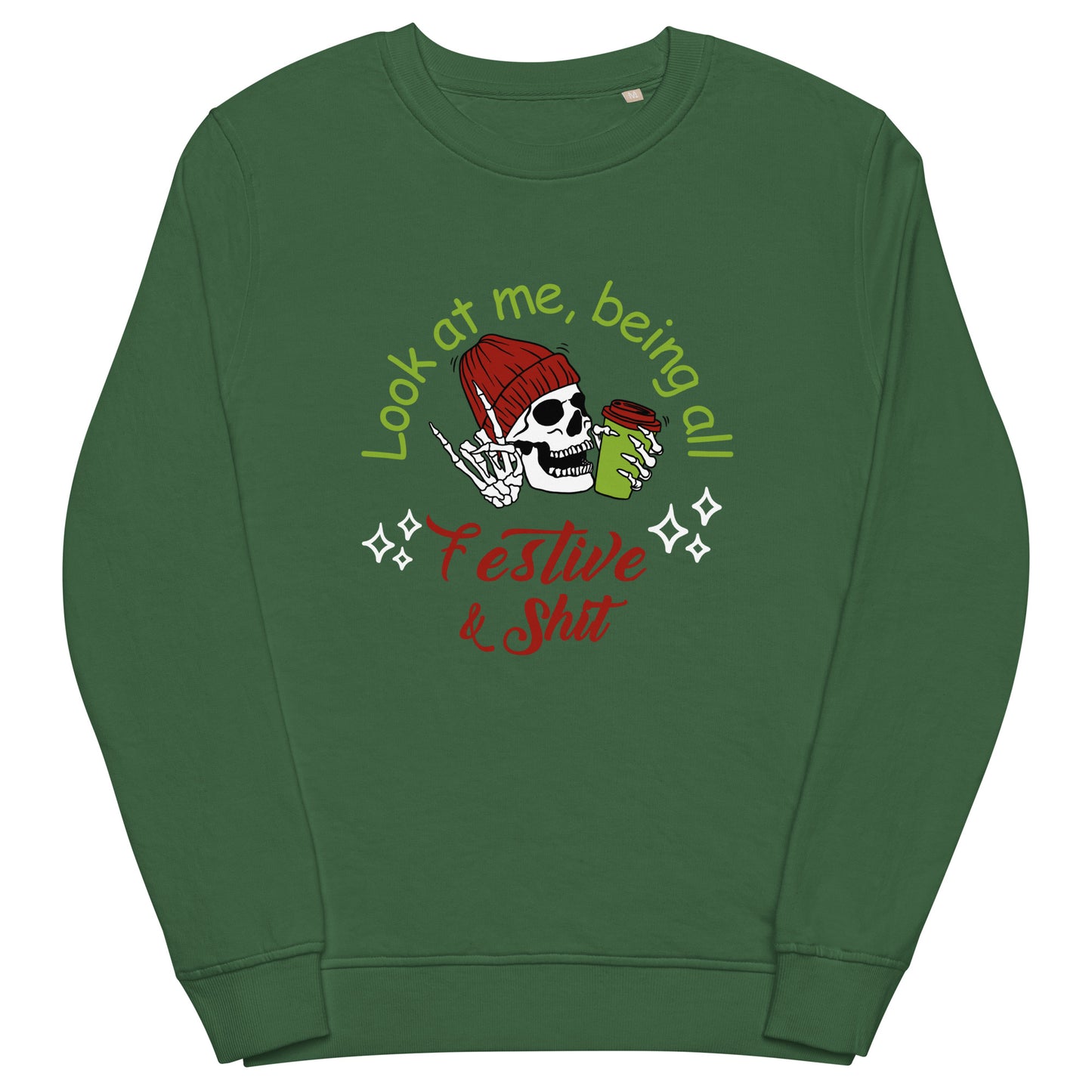 Festive Unisex organic sweatshirt