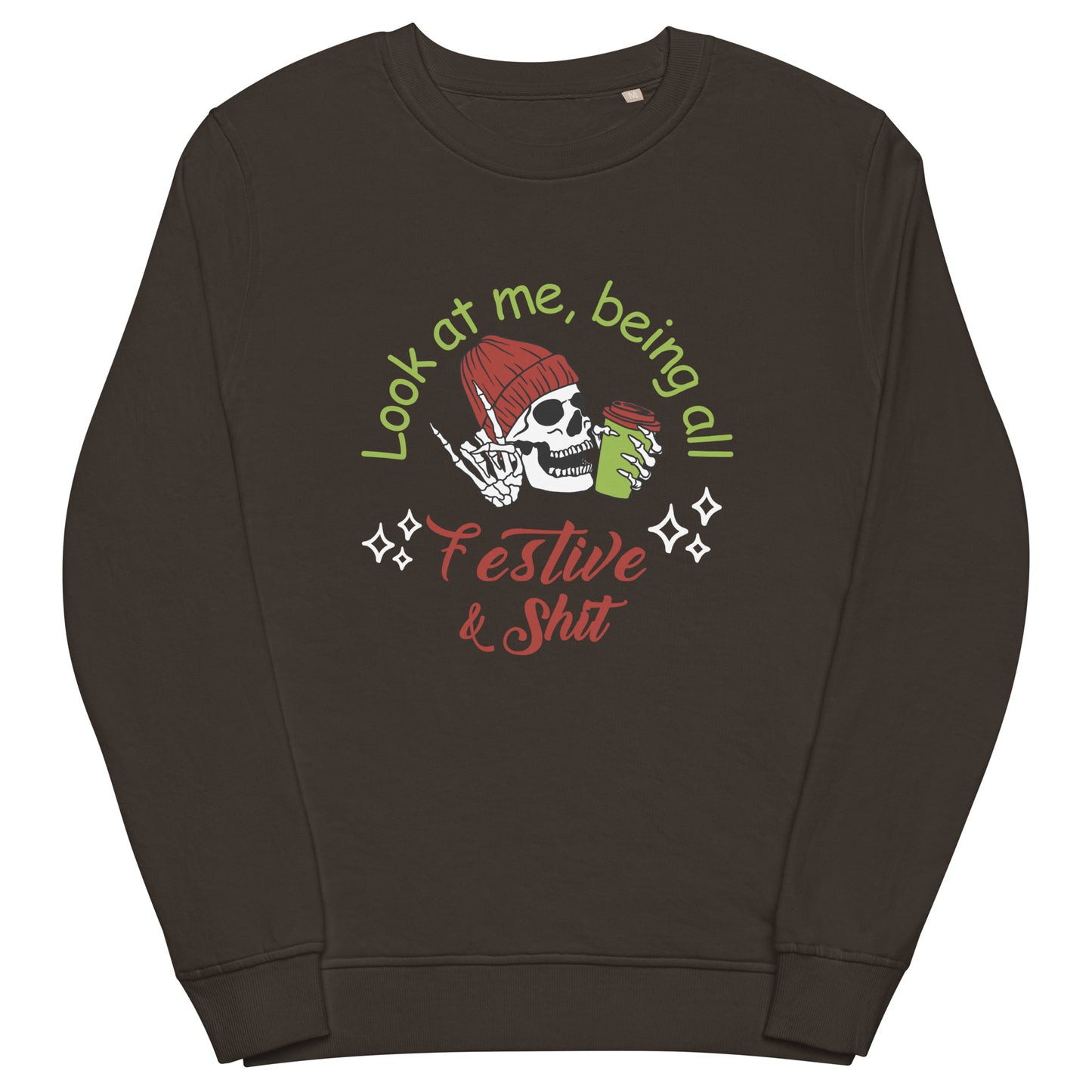 Festive Unisex organic sweatshirt