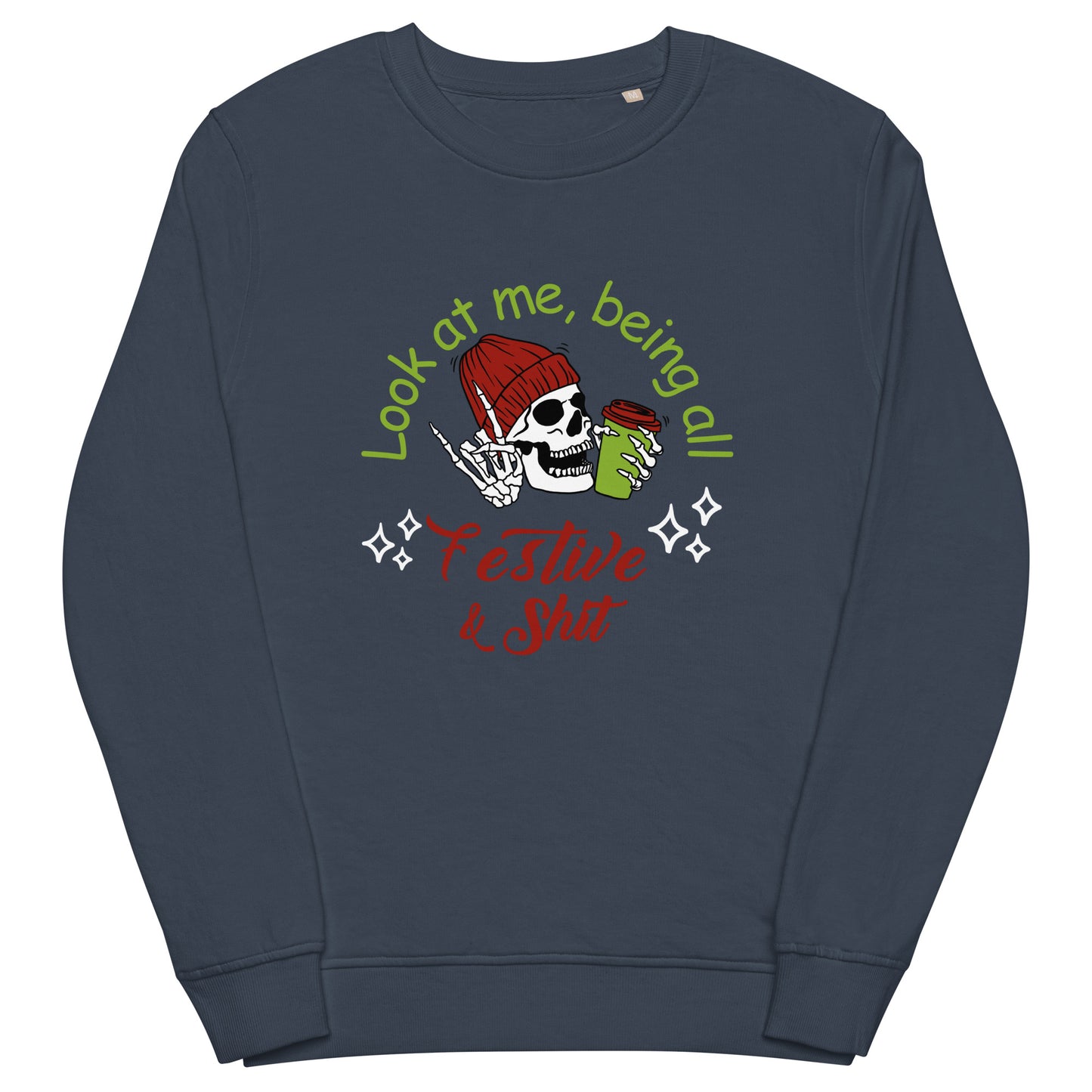 Festive Unisex organic sweatshirt