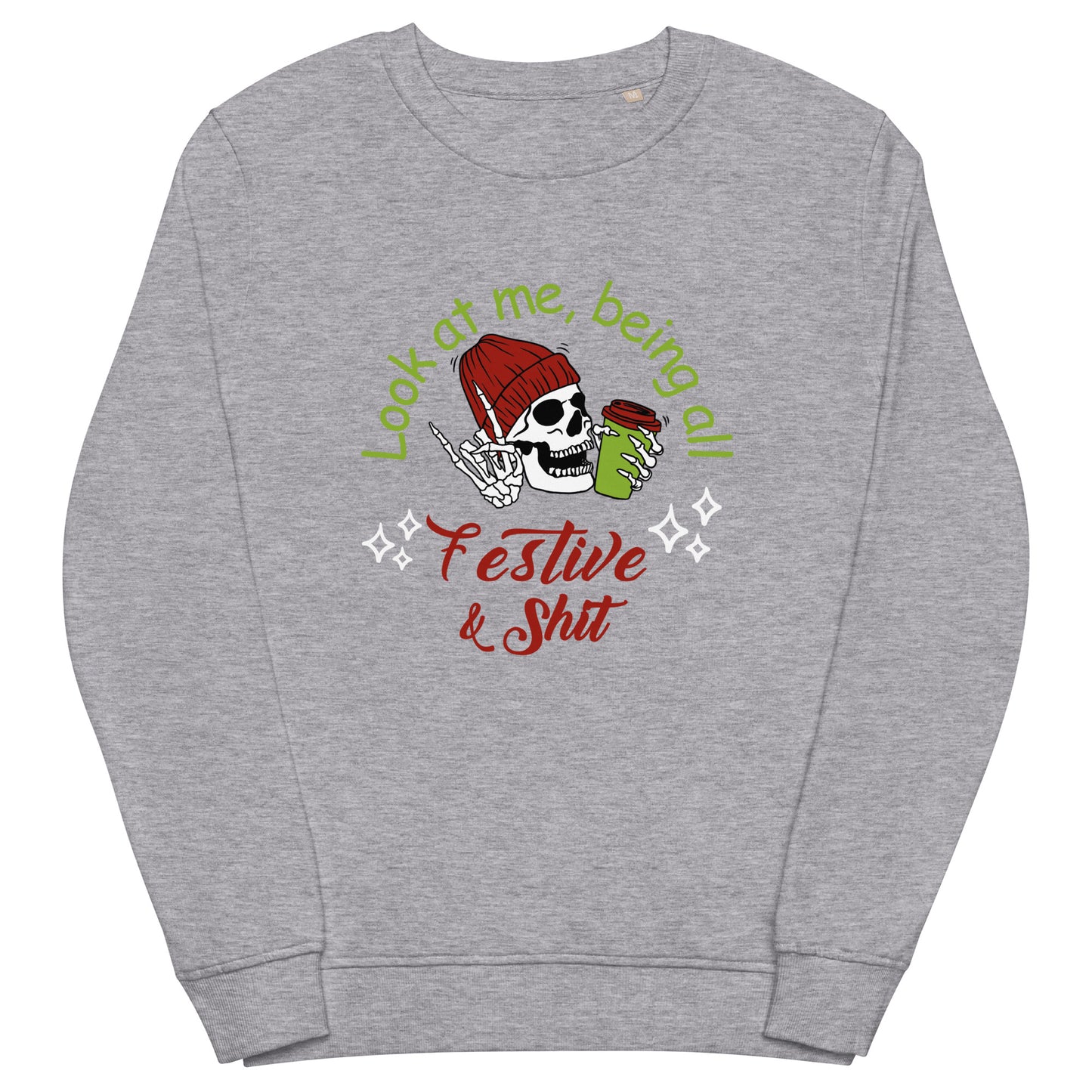 Festive Unisex organic sweatshirt