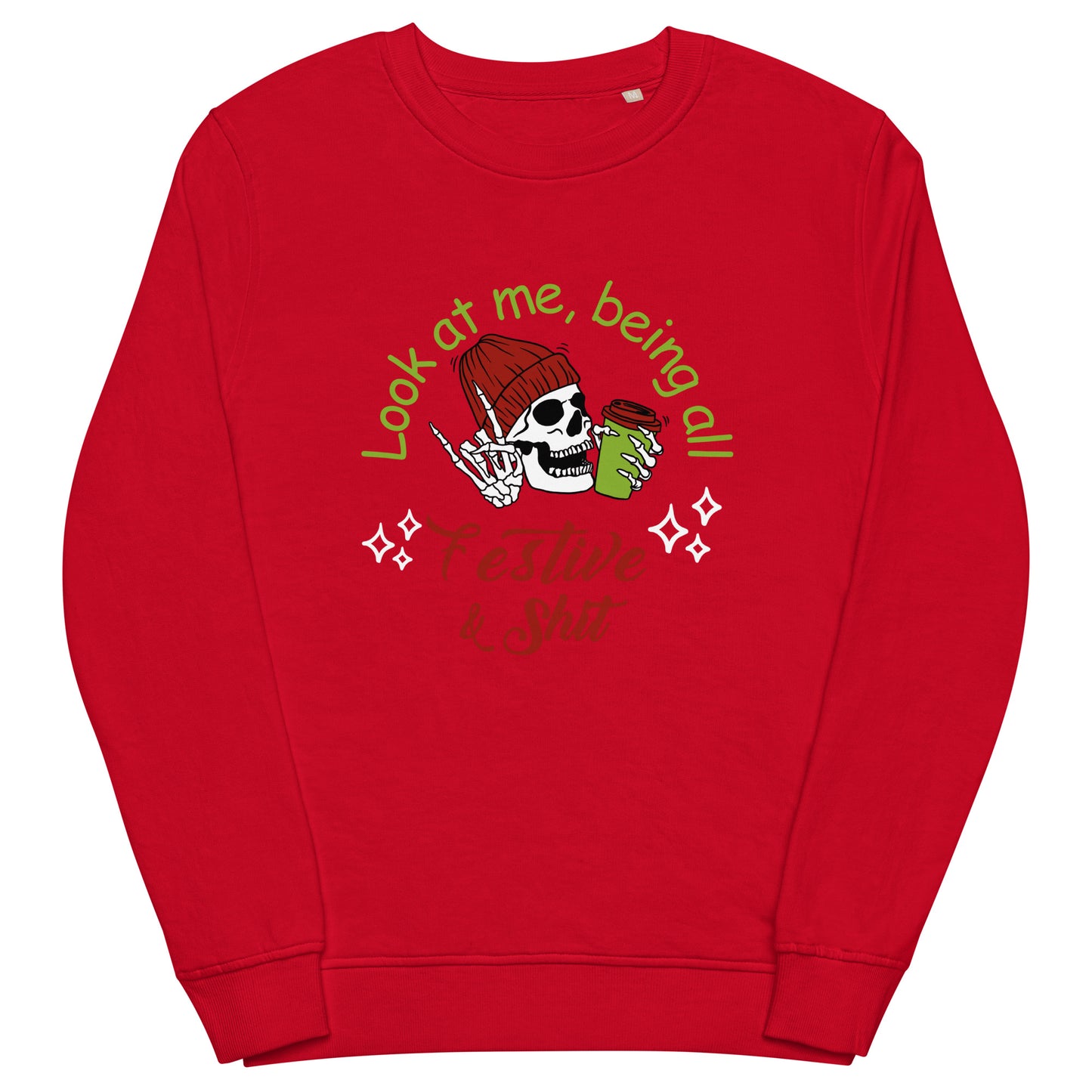 Festive Unisex organic sweatshirt