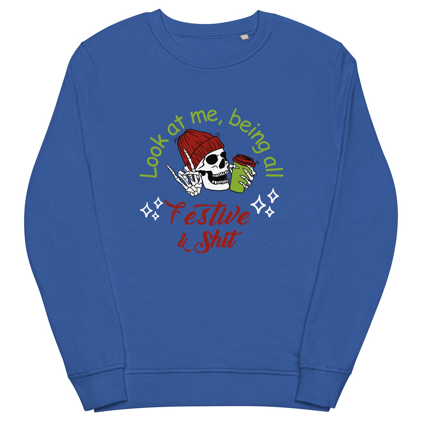 Festive Unisex organic sweatshirt