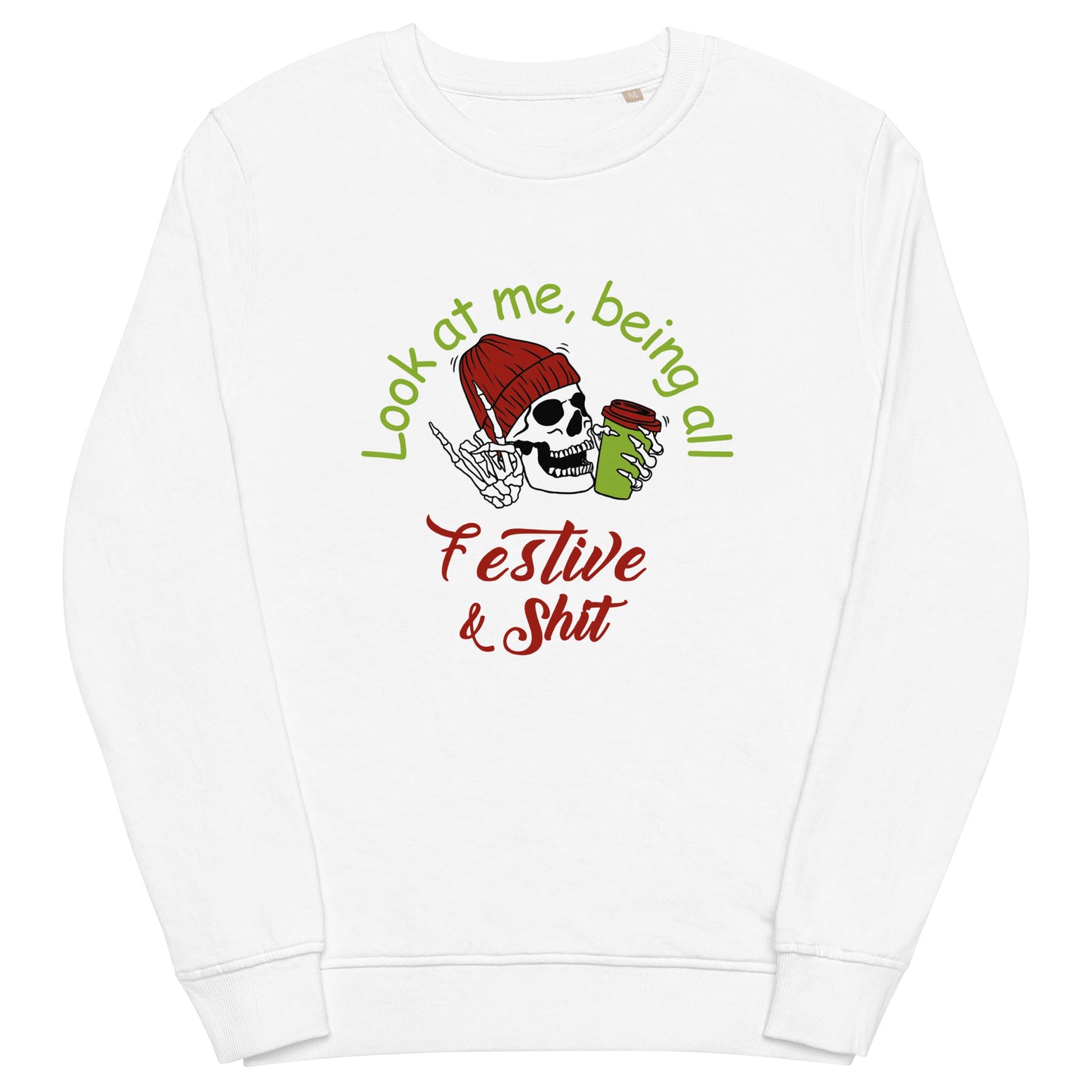 Festive Unisex organic sweatshirt