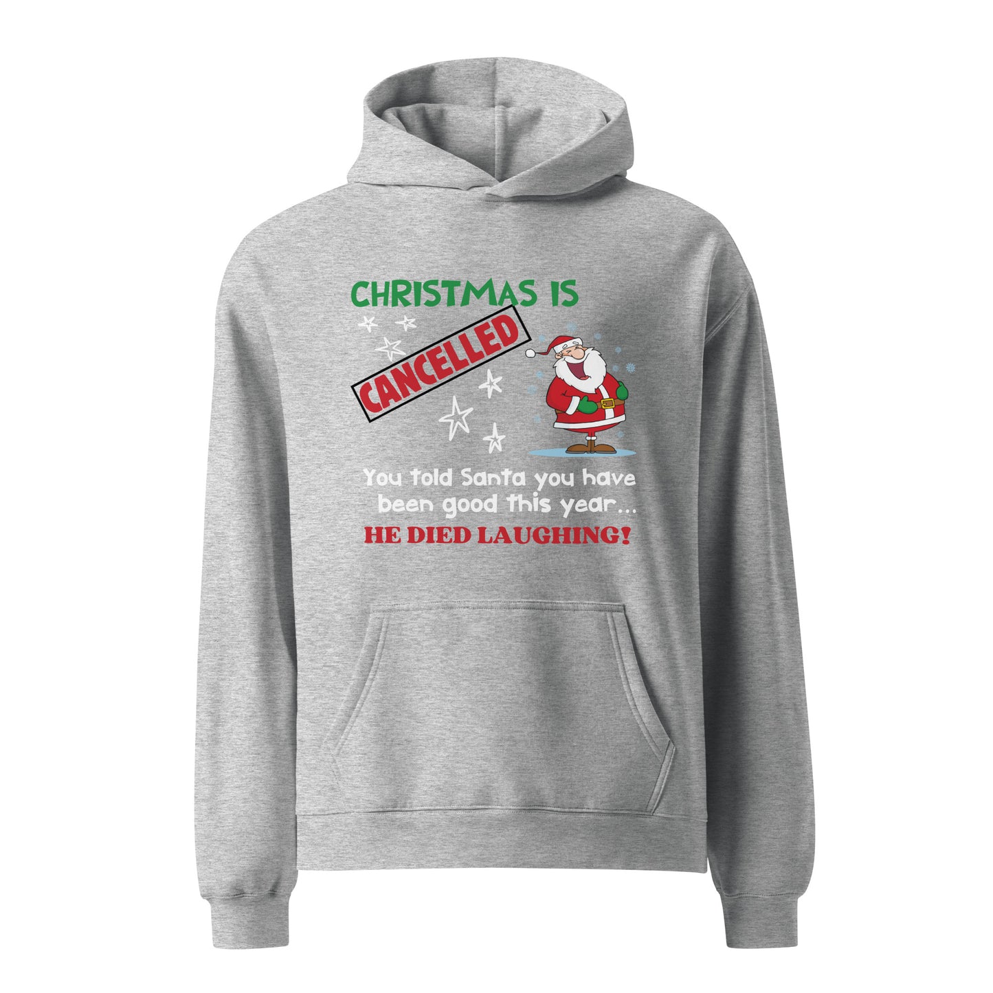 Christmas Cancelled Unisex oversized hoodie