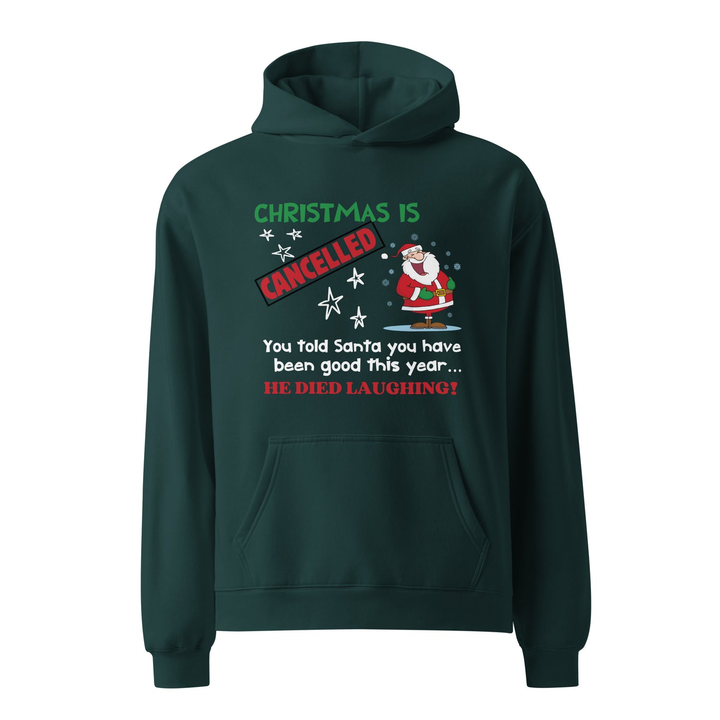 Christmas Cancelled Unisex oversized hoodie