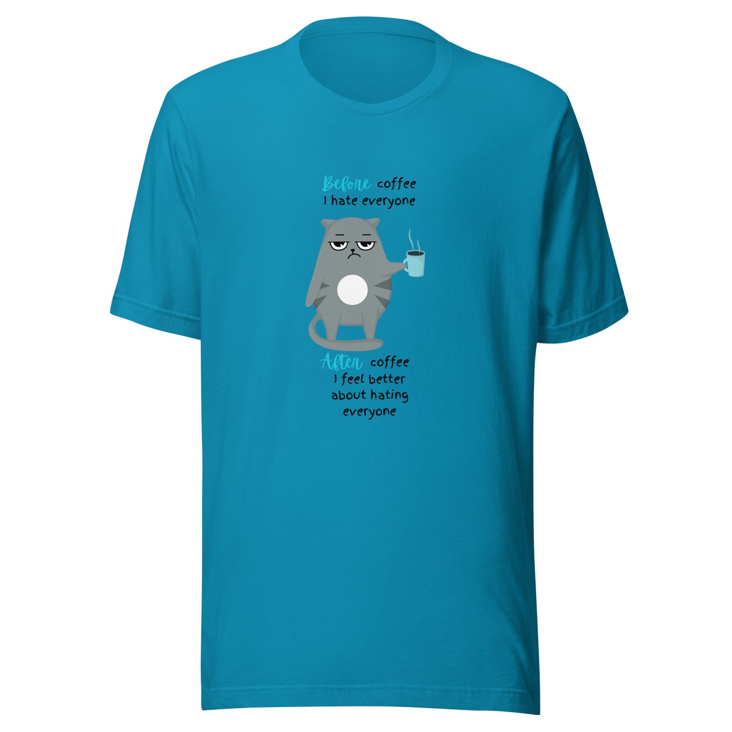 Before coffee Unisex t-shirt