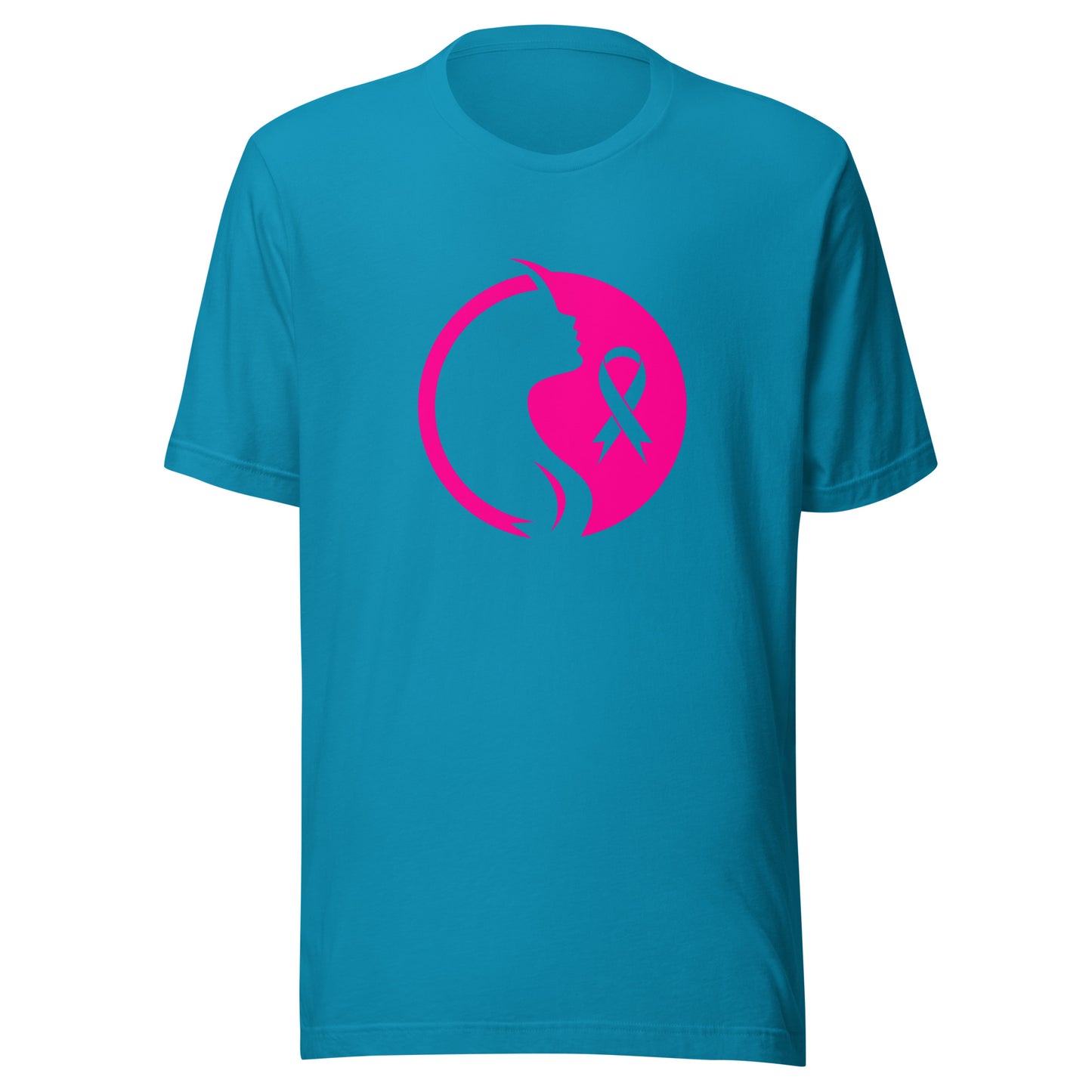Breast cancer silhouette Unisex t-shirt