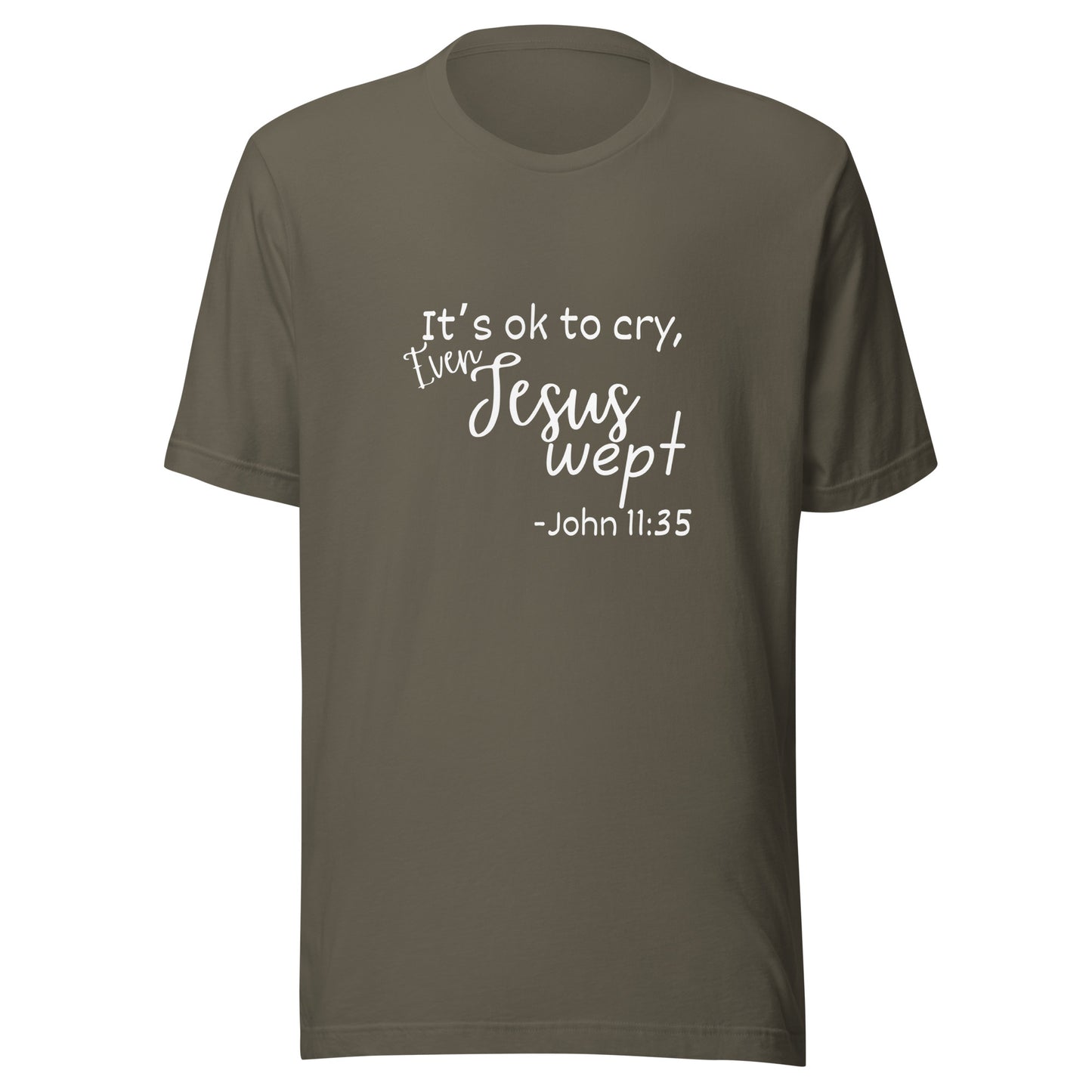 Jesus wept Unisex t-shirt