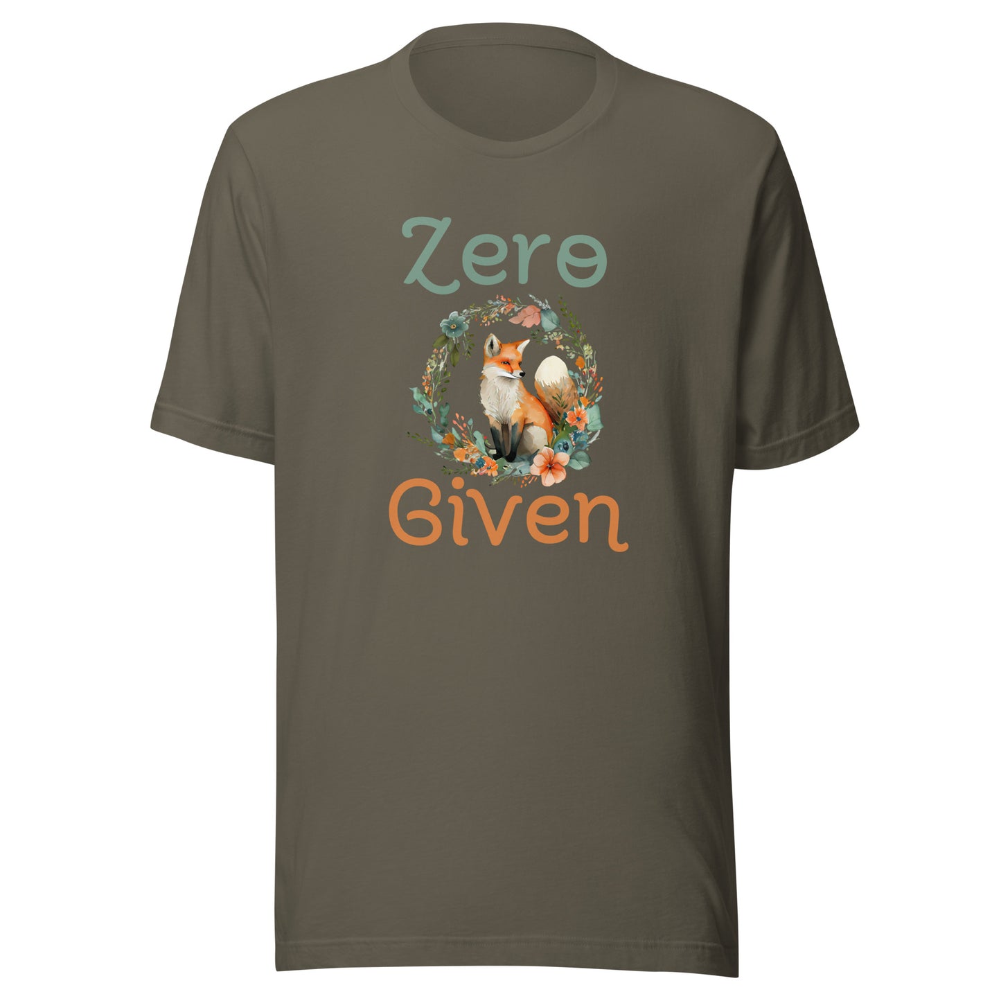 Zero fox given Unisex t-shirt