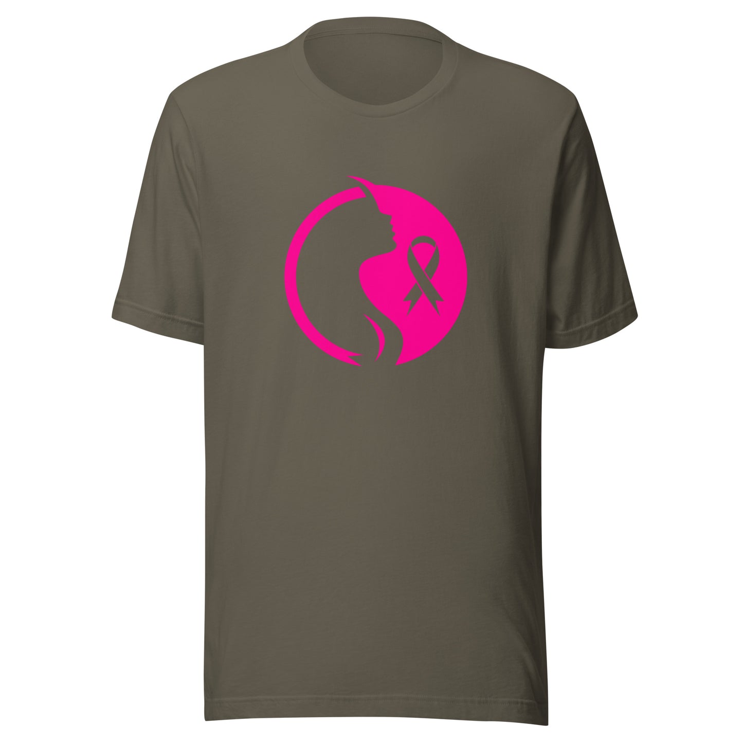 Breast cancer silhouette Unisex t-shirt