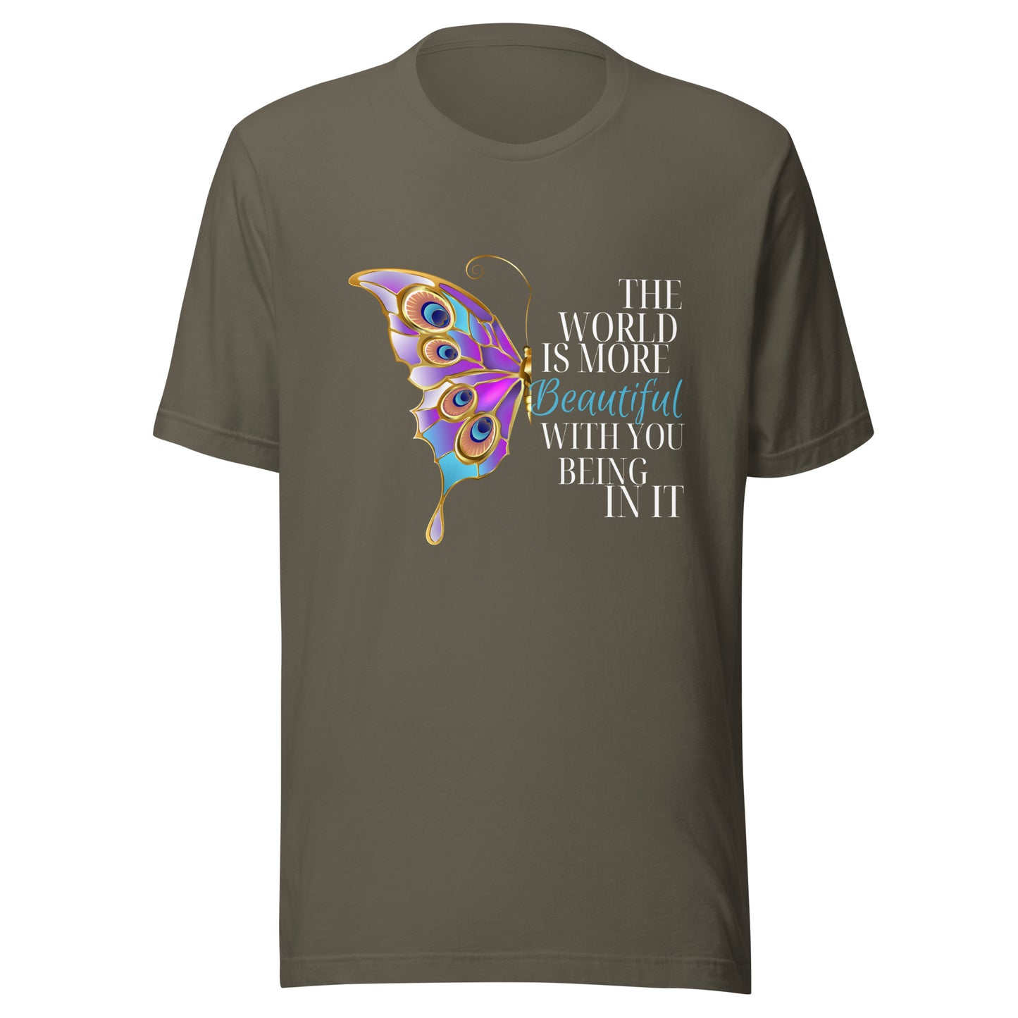 The world is beautiful Unisex t-shirt