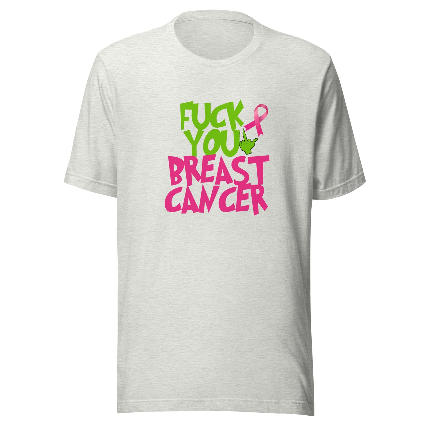 Grinch fu breast cancer Unisex t-shirt