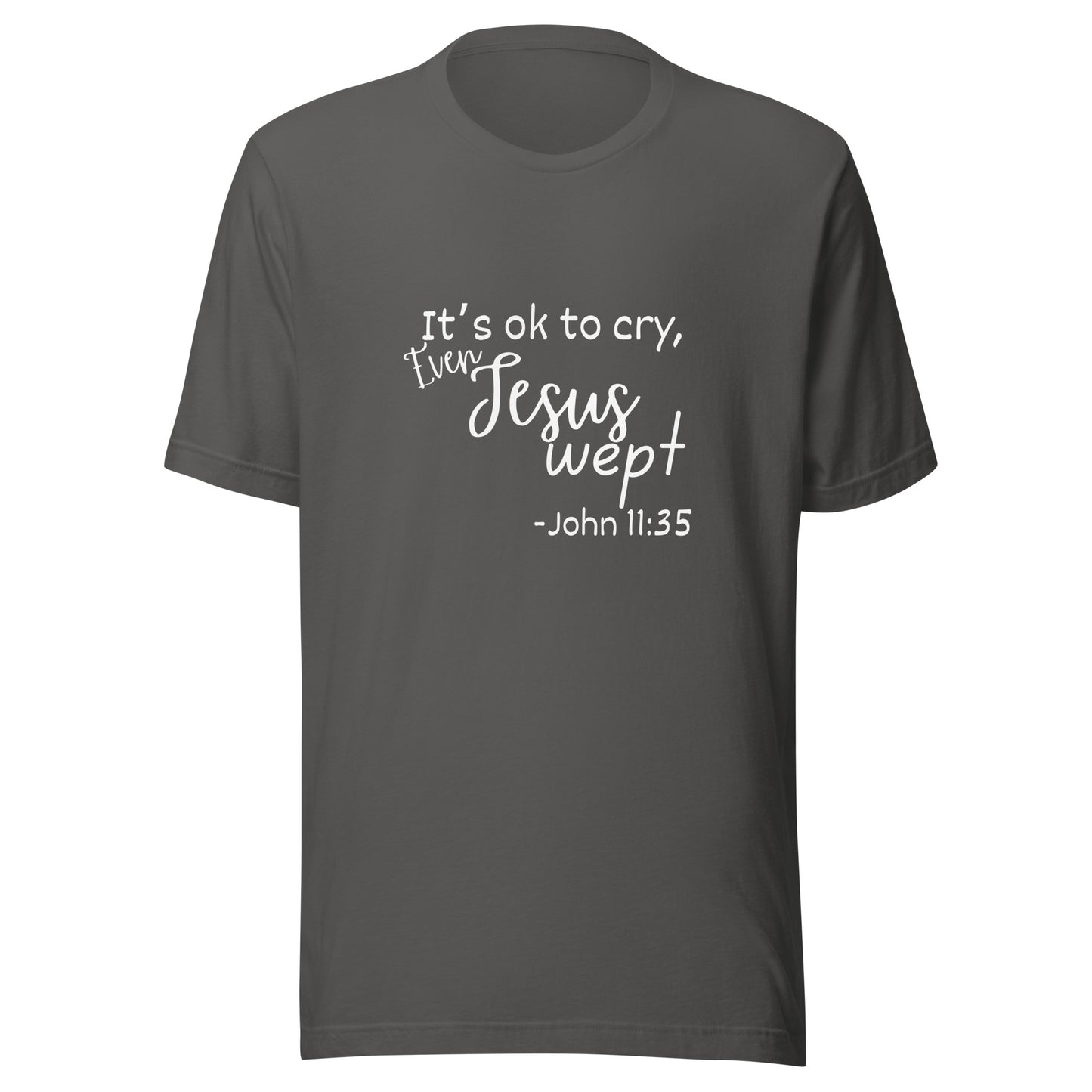Jesus wept Unisex t-shirt