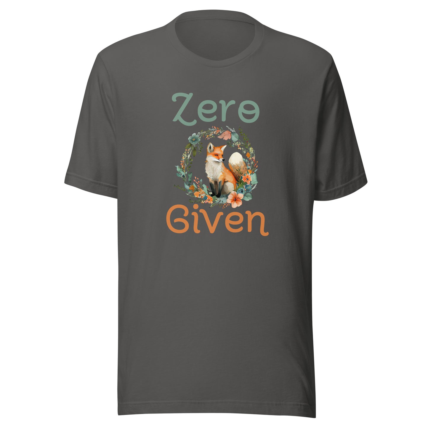 Zero fox given Unisex t-shirt